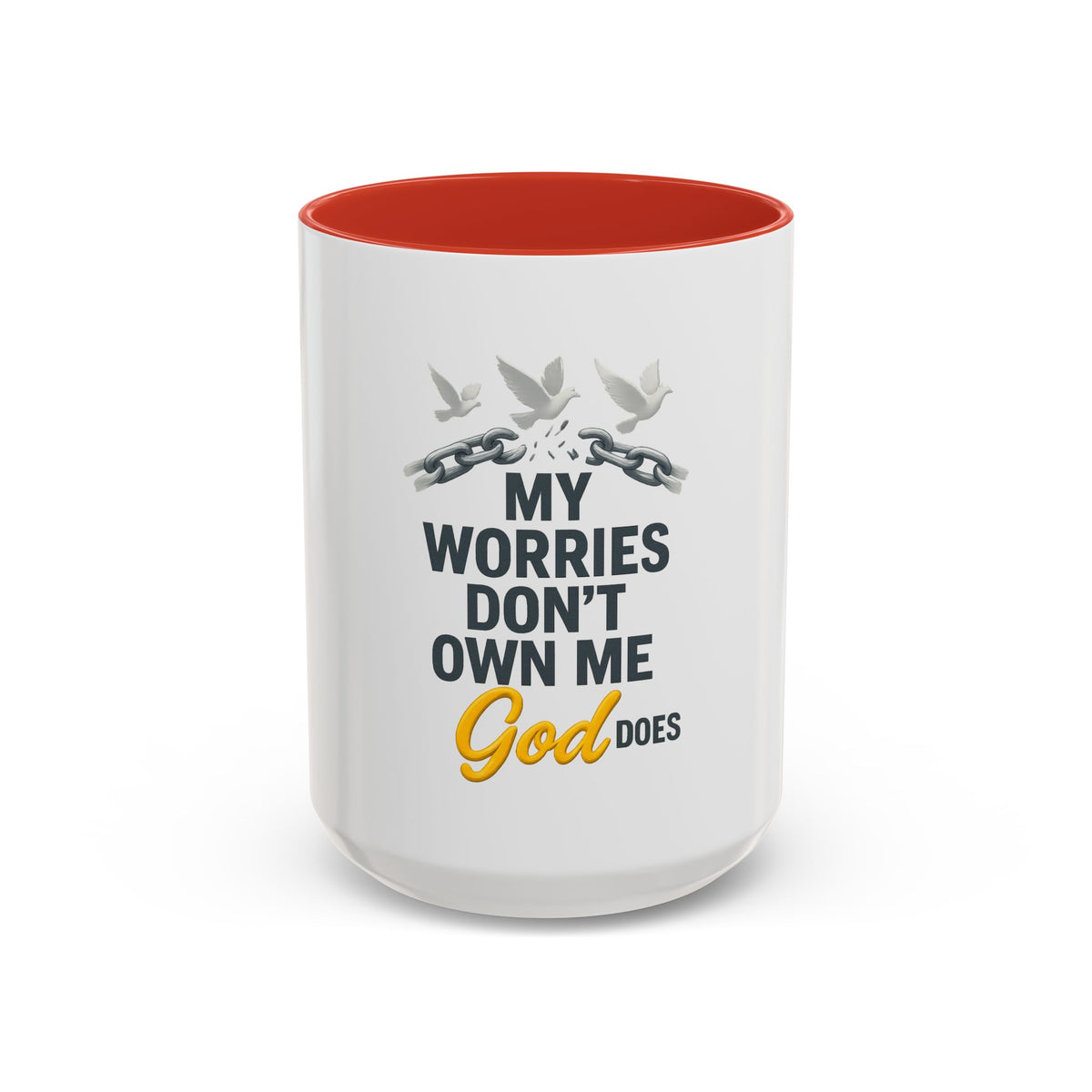 Faith-Inspiring Accent Coffee Mug - Motivational Gift for Coffee Lovers, Ideal for Birthdays, Holidays, Relaxation, Couples
