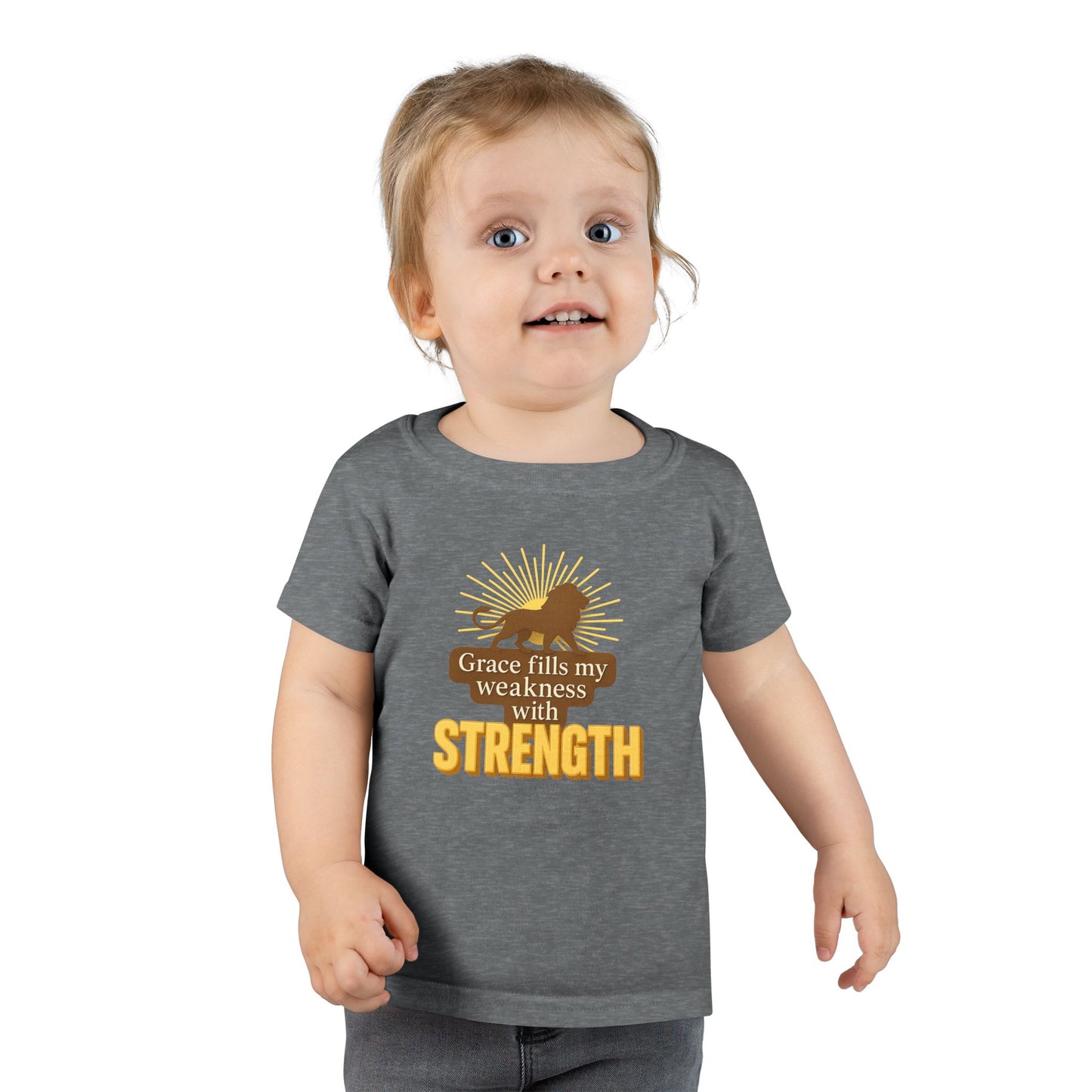 Toddler T-Shirt – Grace Fills My Weakness with Strength
