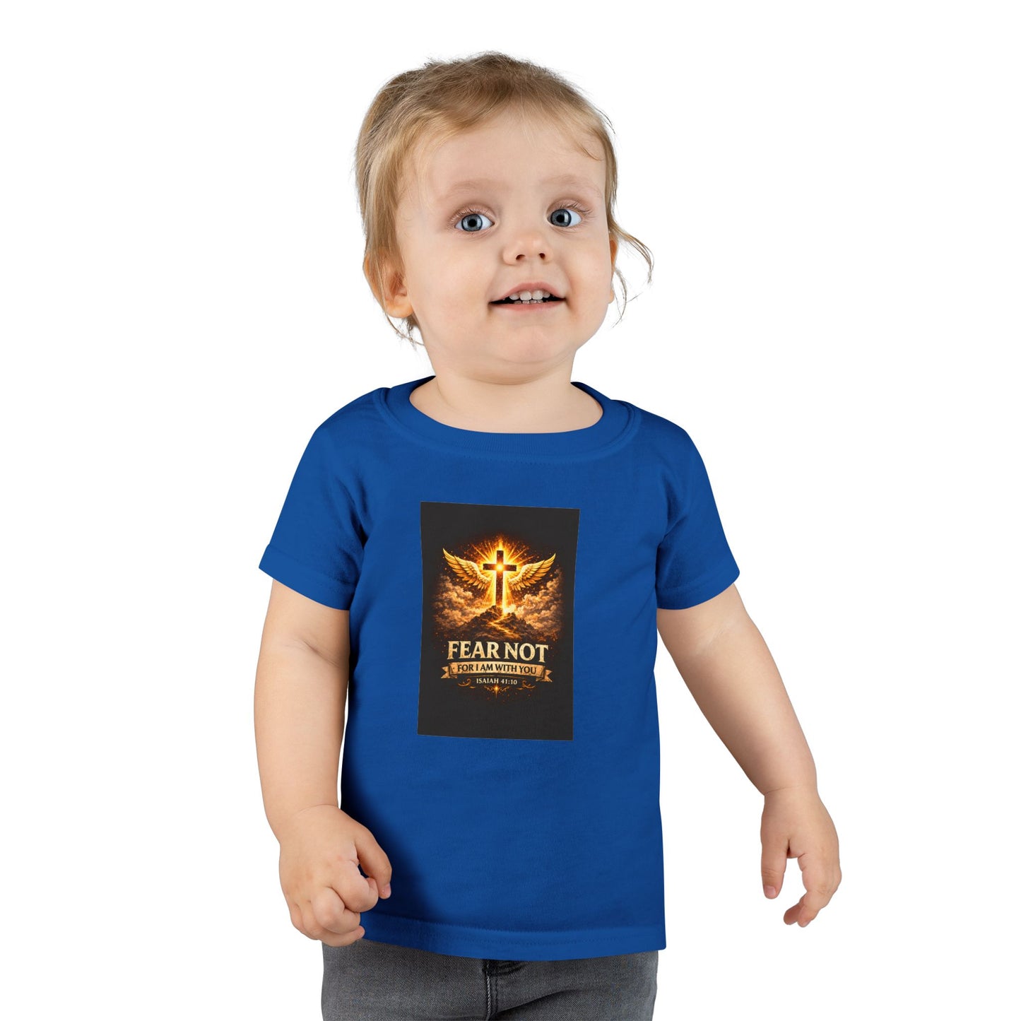 Toddler T-Shirt - Fear Not, Guardian Angel Cross Graphic