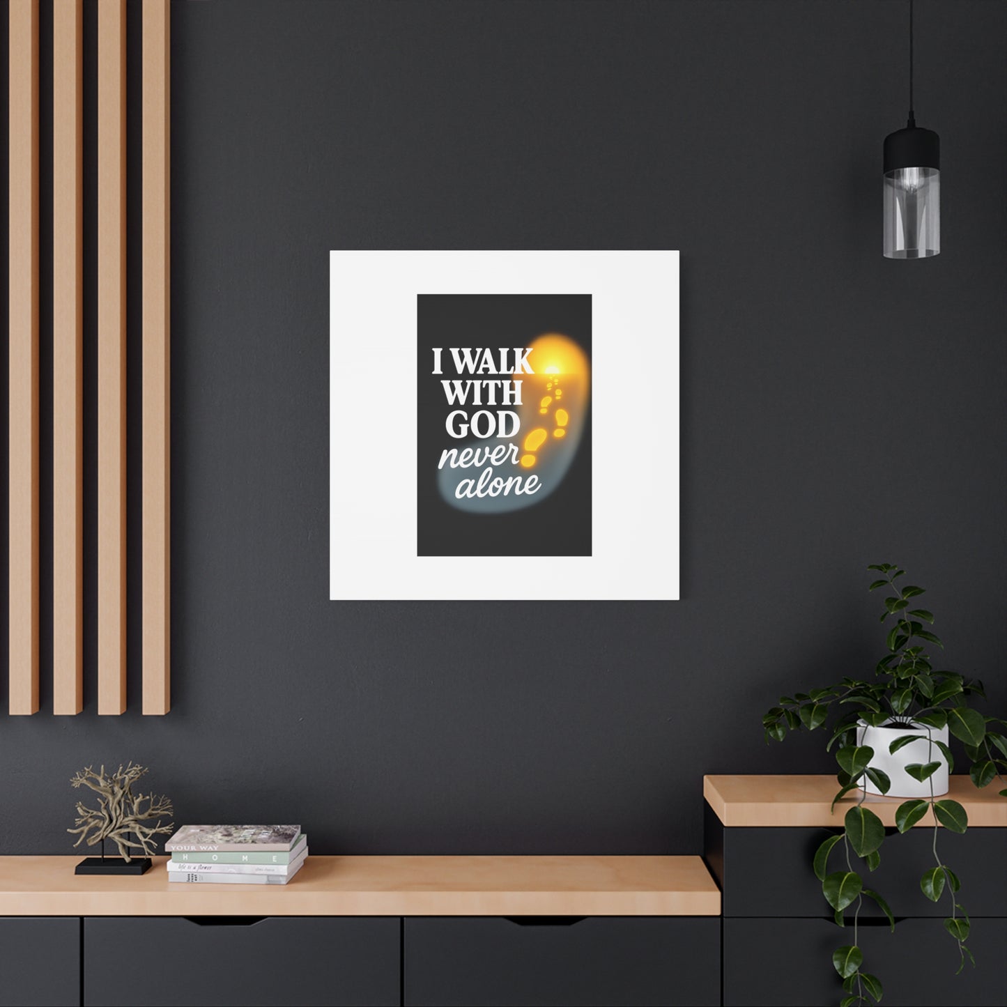 I Walk With God – Matte Canvas Wall Art