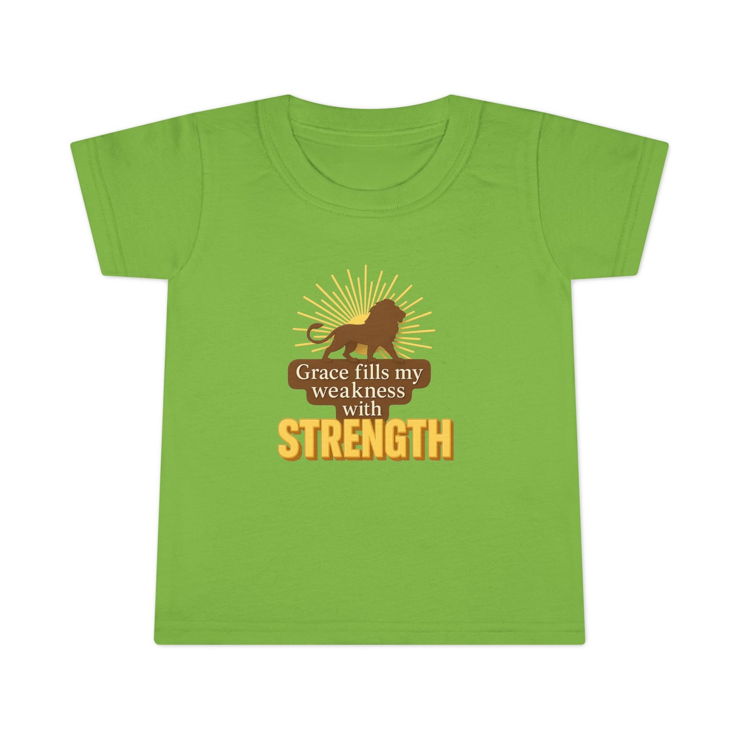 Toddler T-Shirt – Grace Fills My Weakness with Strength