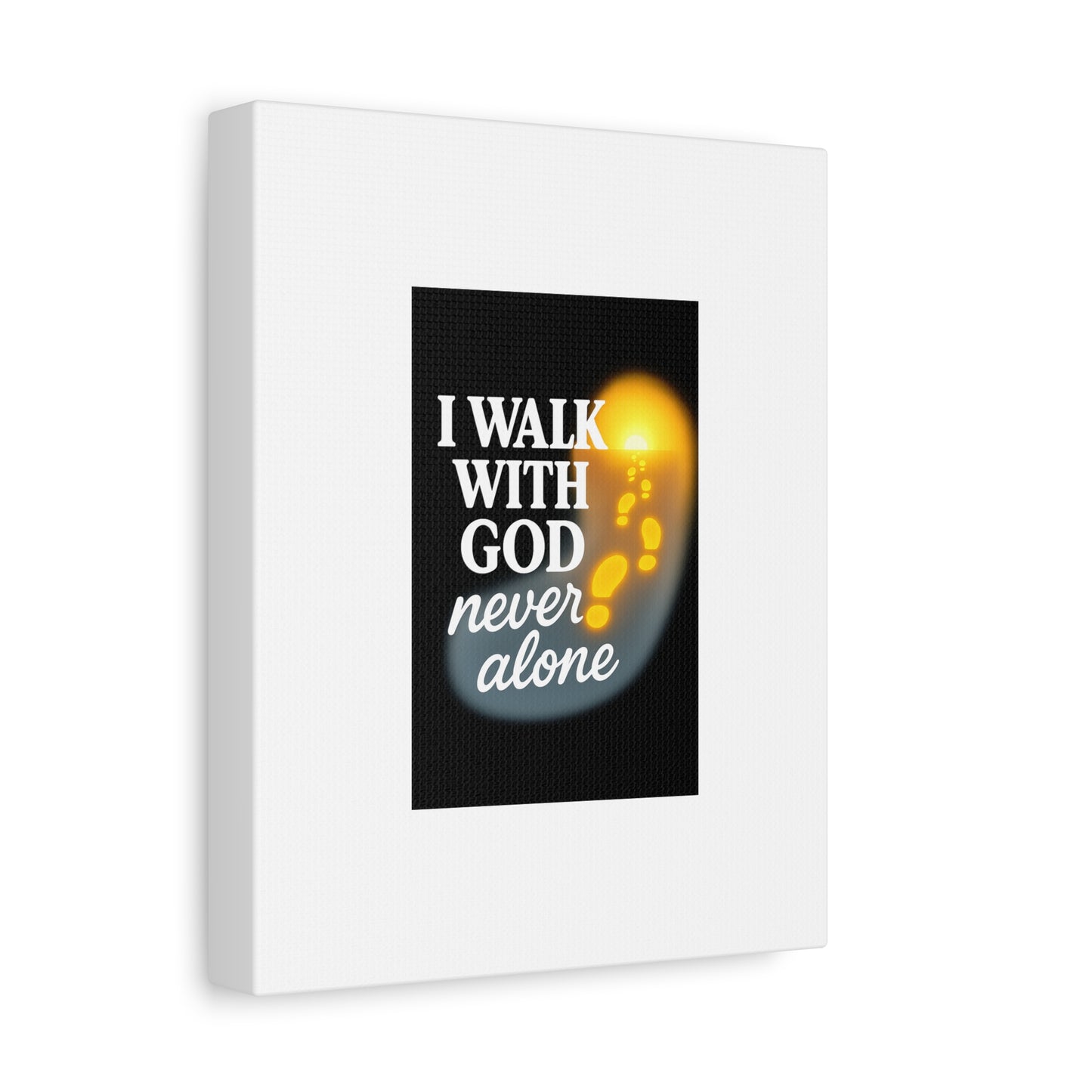 I Walk With God – Matte Canvas Wall Art