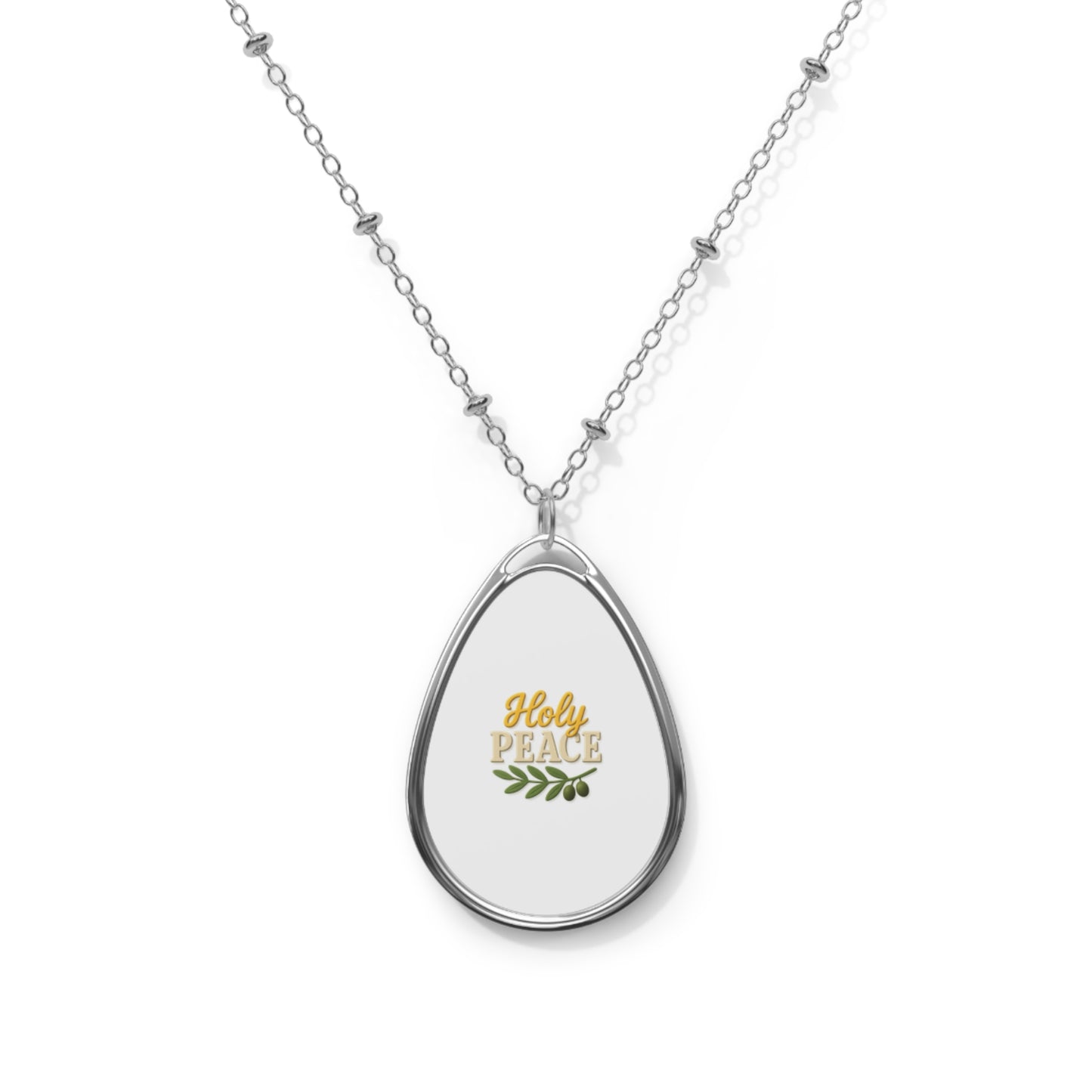 Oval Pendant Necklace – Vibrant, Stylish & Perfect for Personal Expression