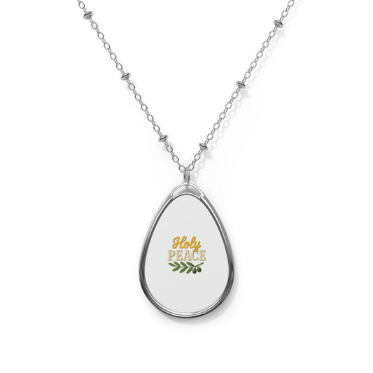 Oval Pendant Necklace – Vibrant, Stylish & Perfect for Personal Expression
