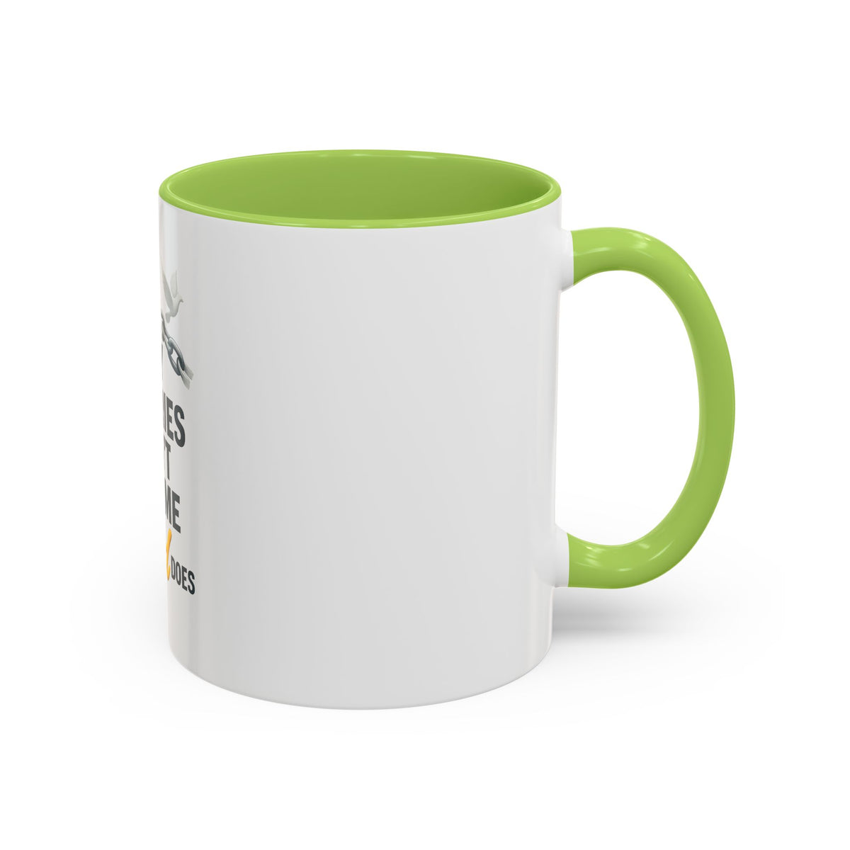 Faith-Inspiring Accent Coffee Mug - Motivational Gift for Coffee Lovers, Ideal for Birthdays, Holidays, Relaxation, Couples