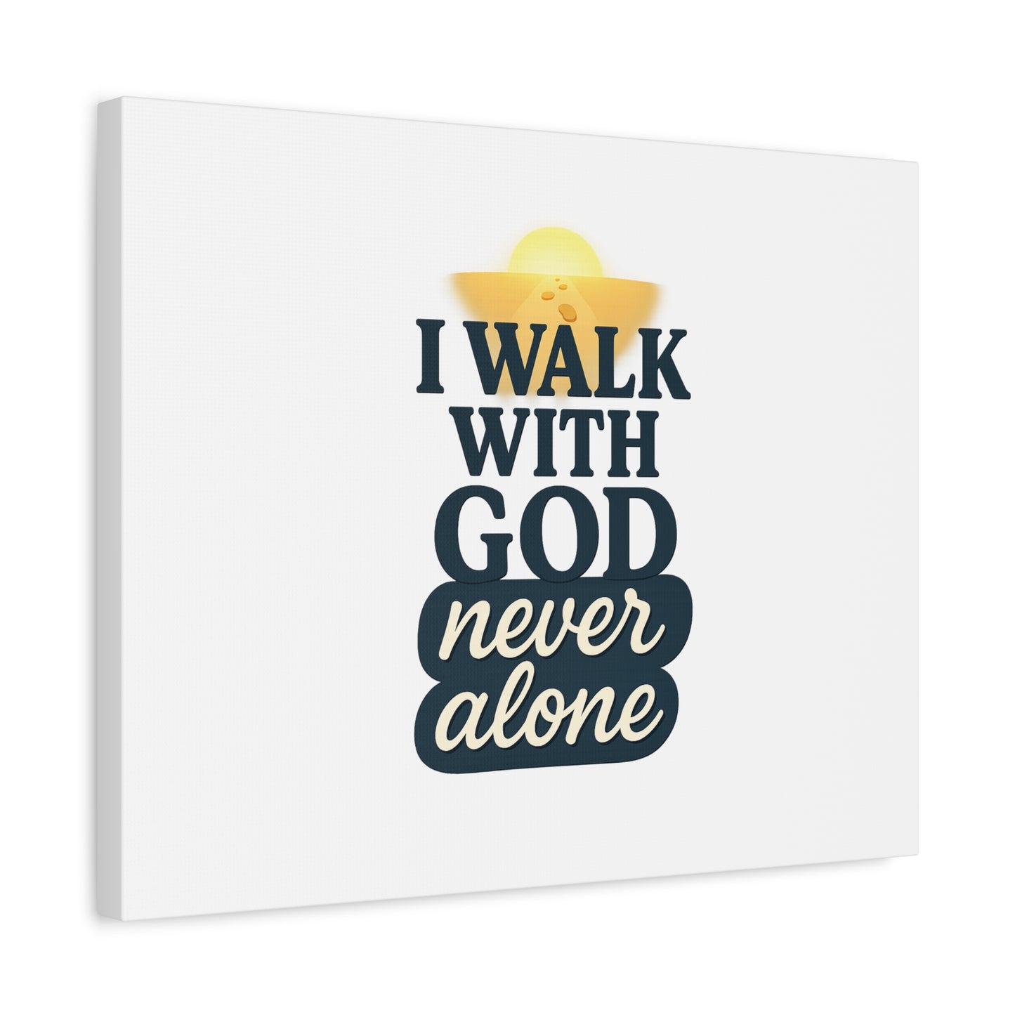 I Walk With God – Matte Canvas Wall Art