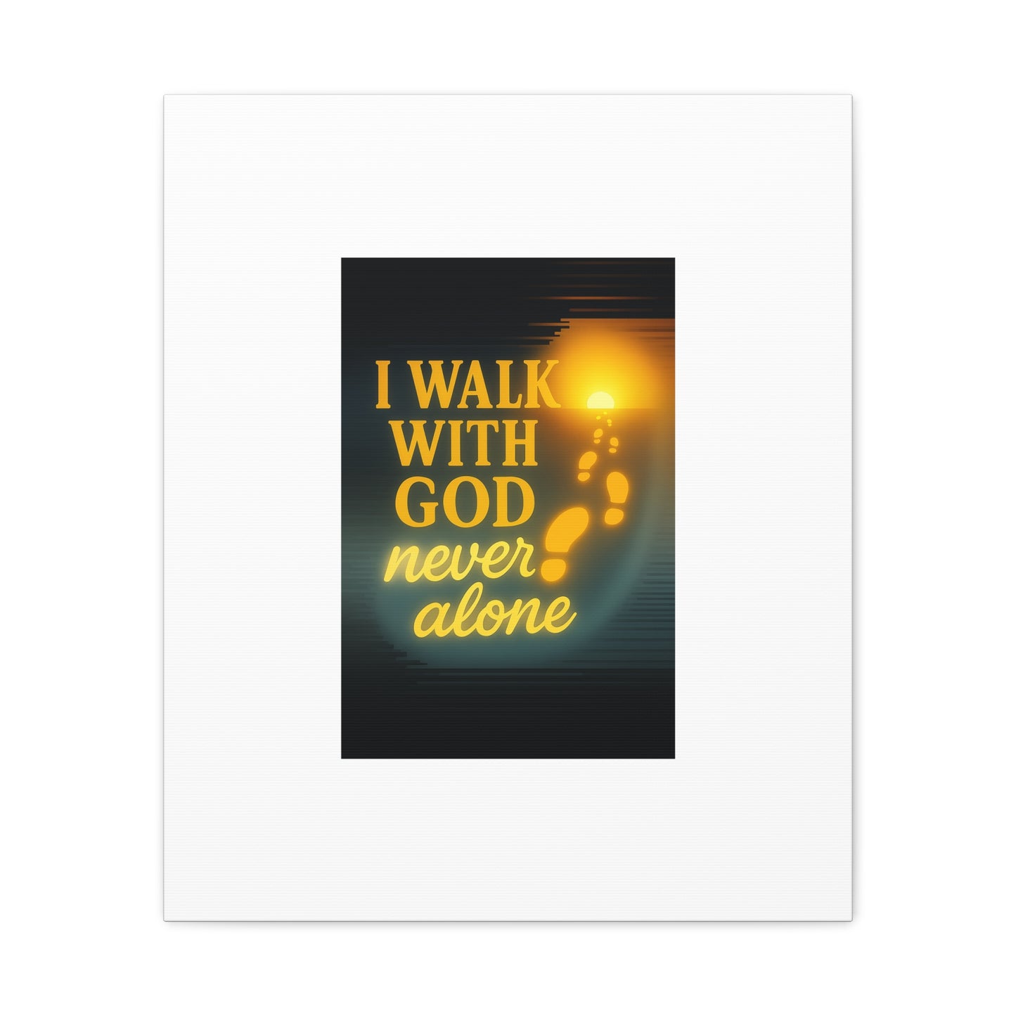 I Walk With God – Matte Canvas Wall Art