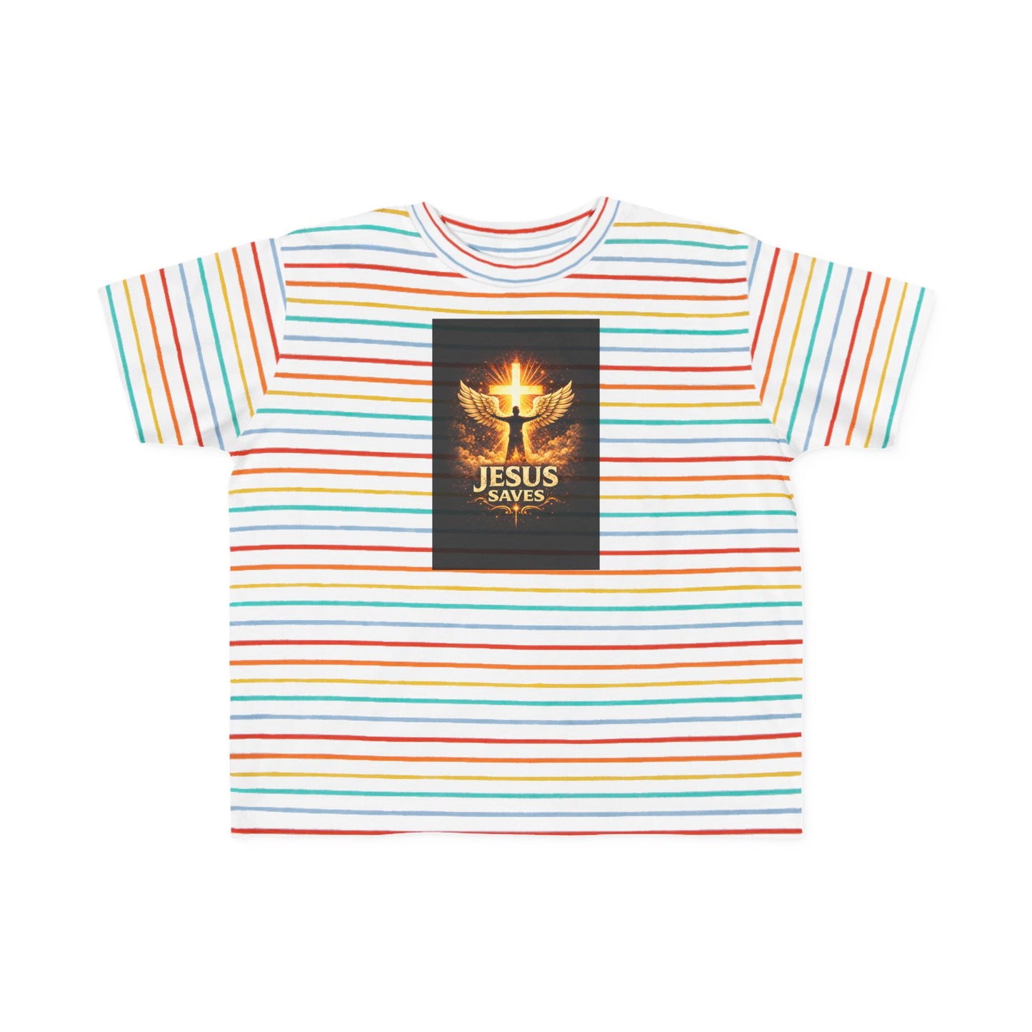 Toddler T‑Shirt — Jesus Saves, Flame Dove Christian Tee