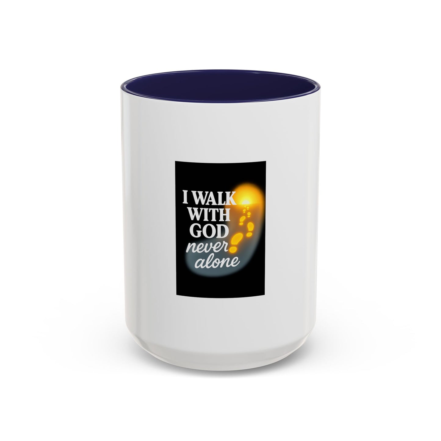 Inspirational Coffee Mug - I Walk With God, Faith Mug, Christian Gift, Encouragement Cup, Religious Decor, Daily Devotional