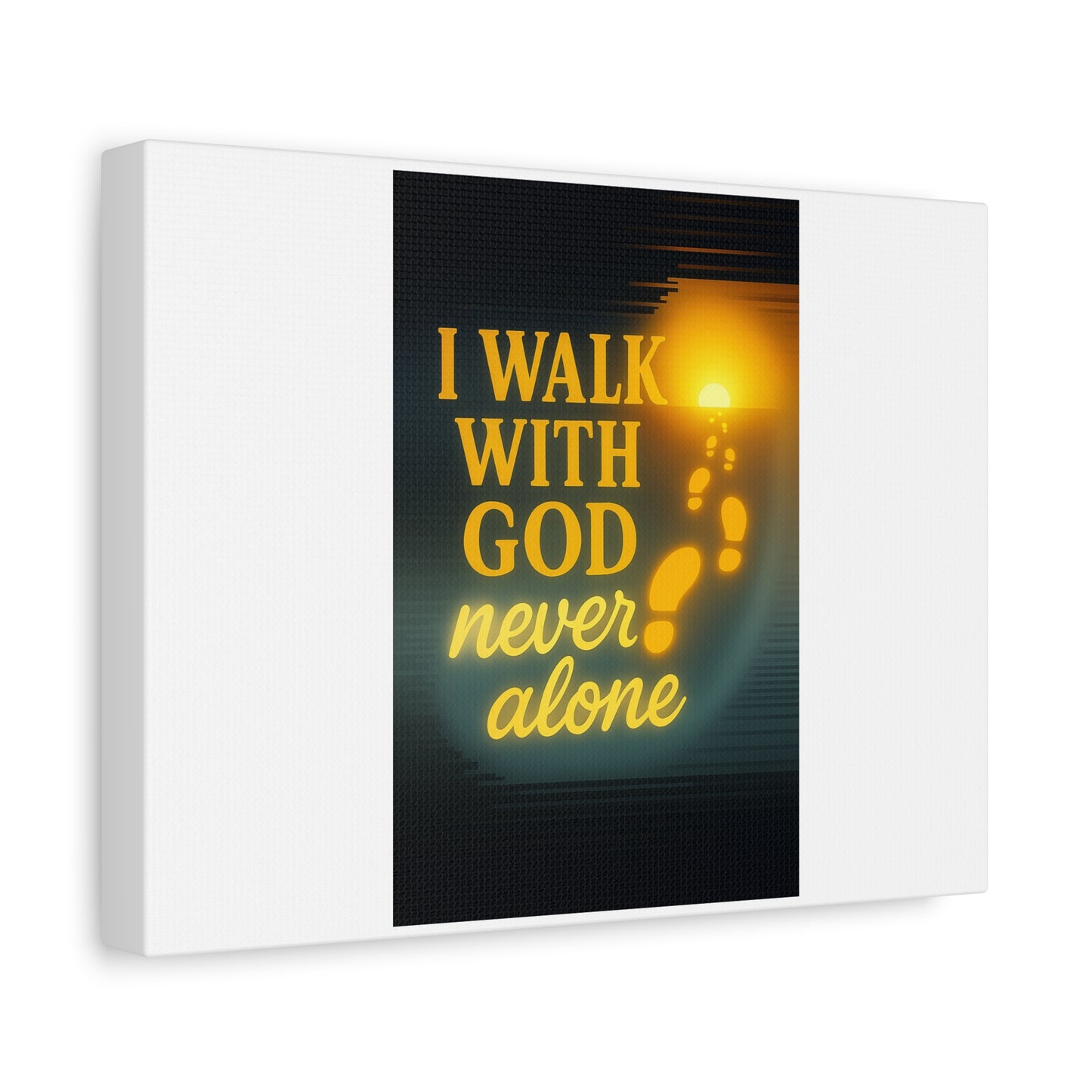 I Walk With God – Matte Canvas Wall Art