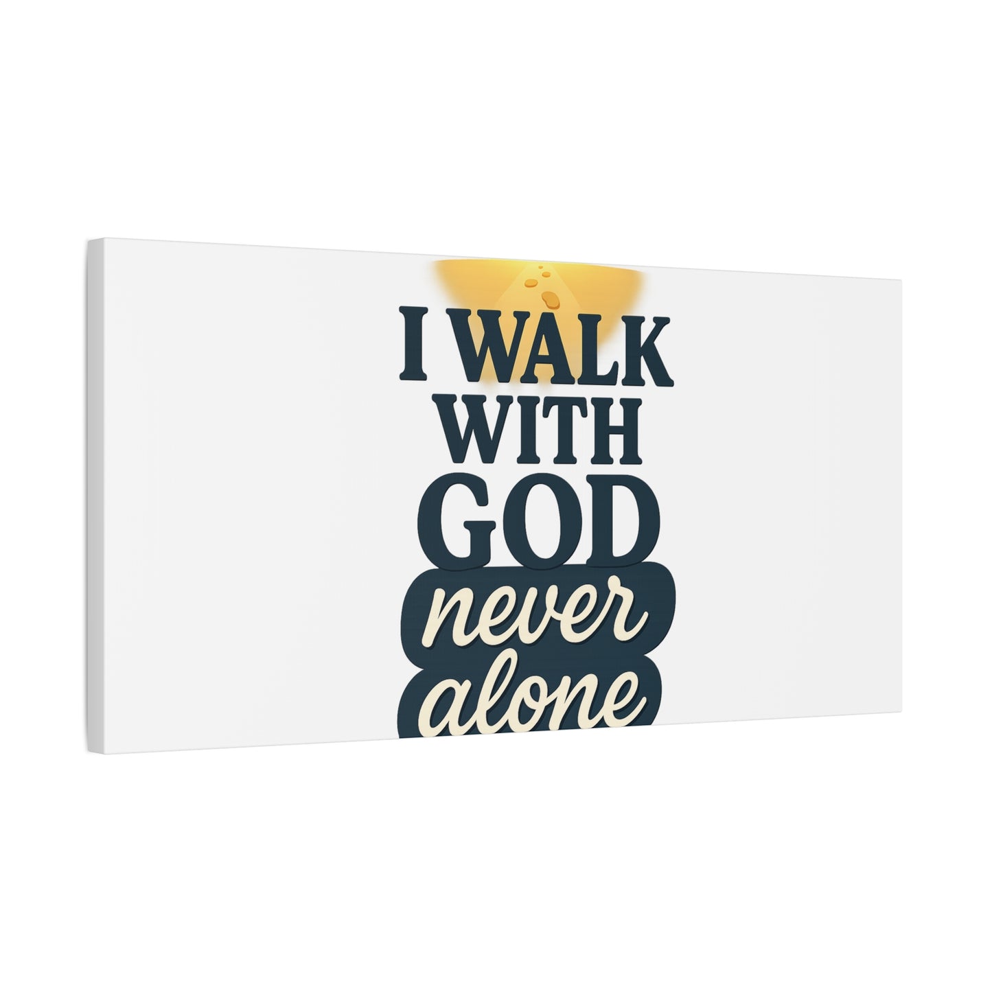 I Walk With God – Matte Canvas Wall Art