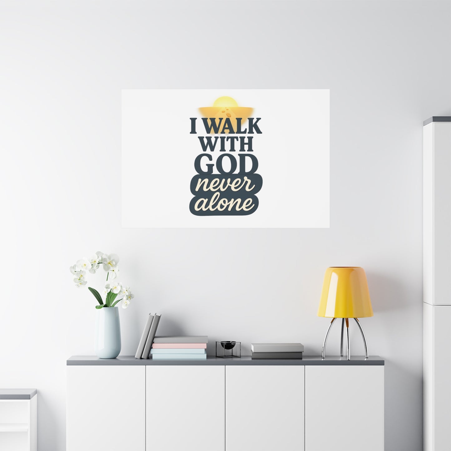 I Walk With God – Matte Canvas Wall Art