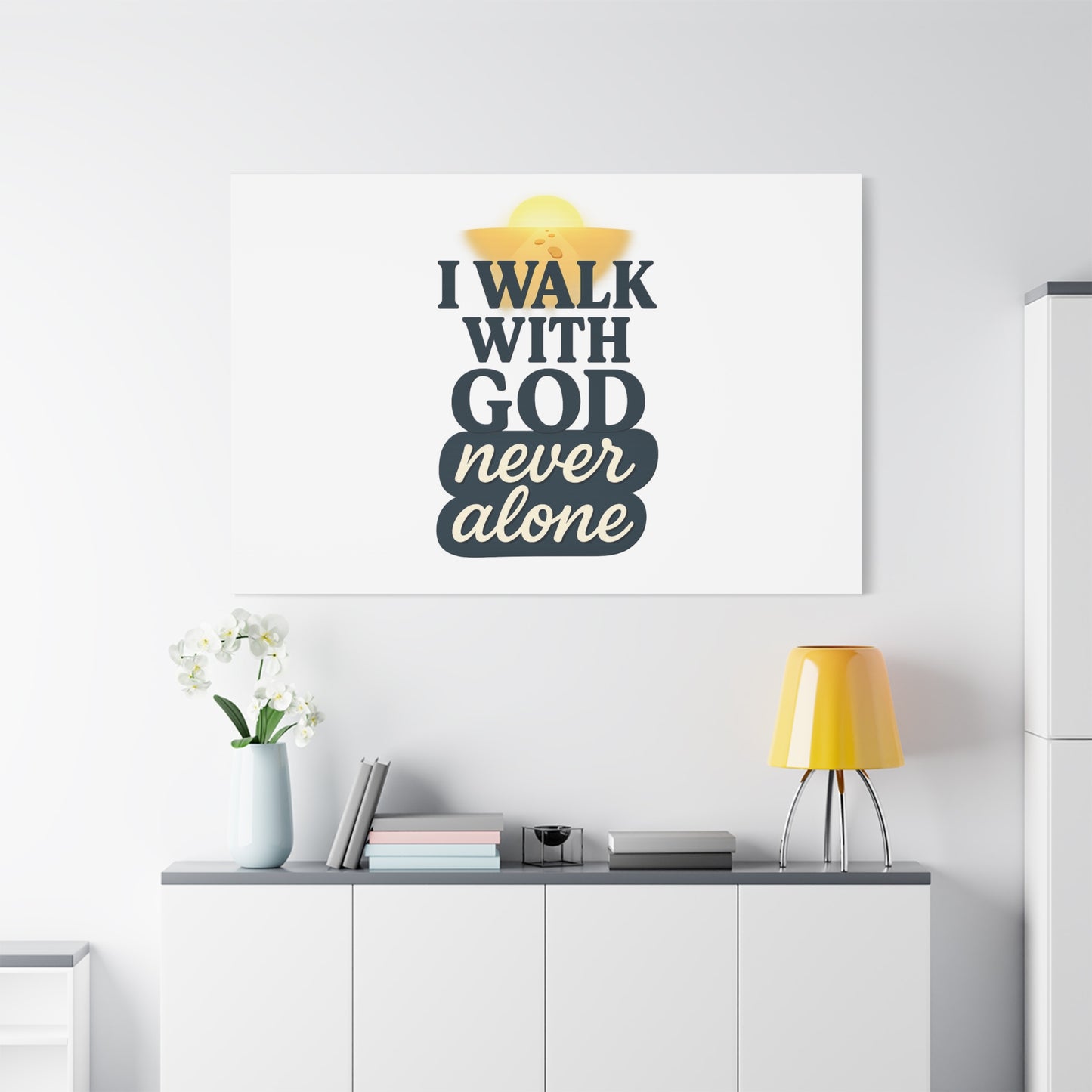 I Walk With God – Matte Canvas Wall Art