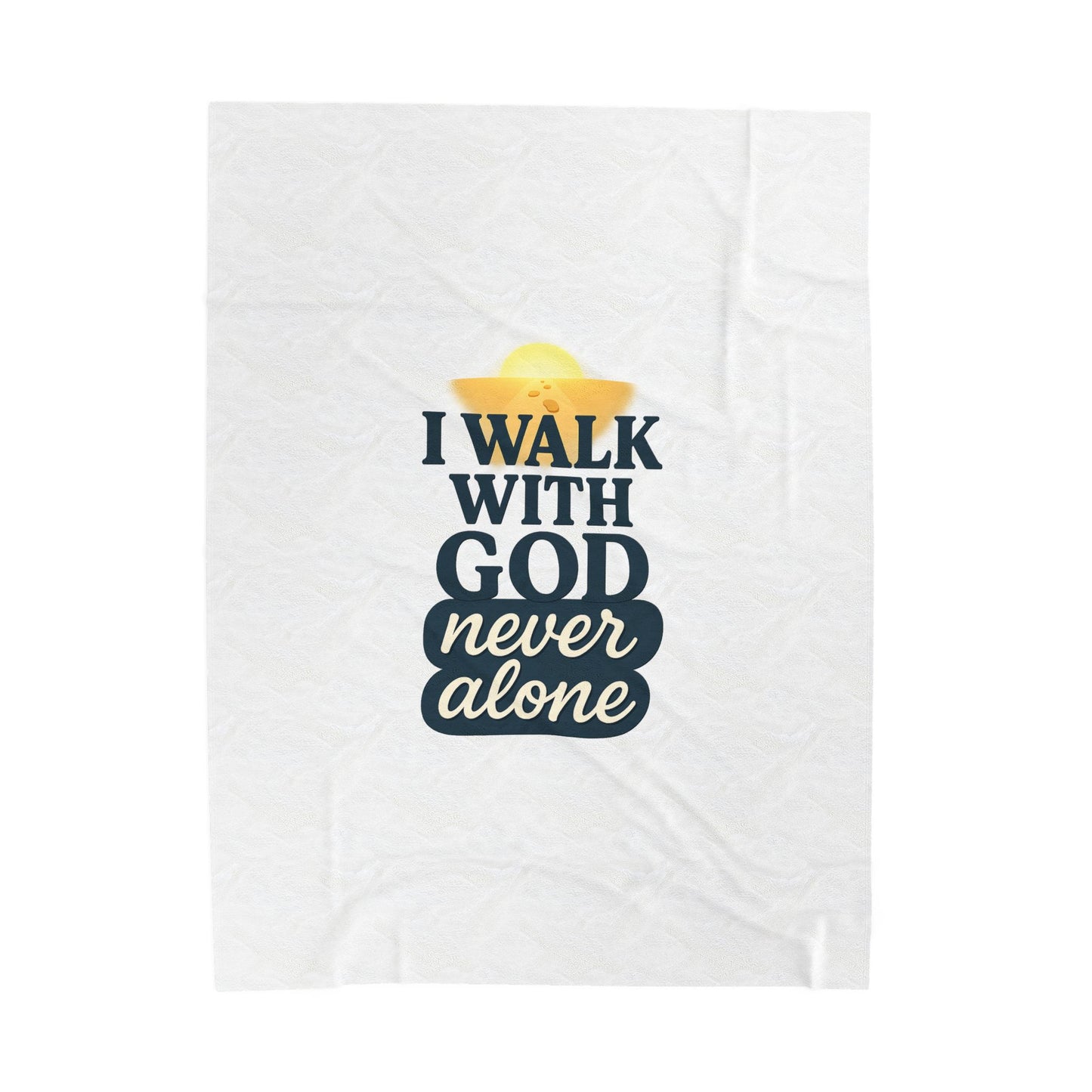 Faith-Inspired Velveteen Plush Blanket