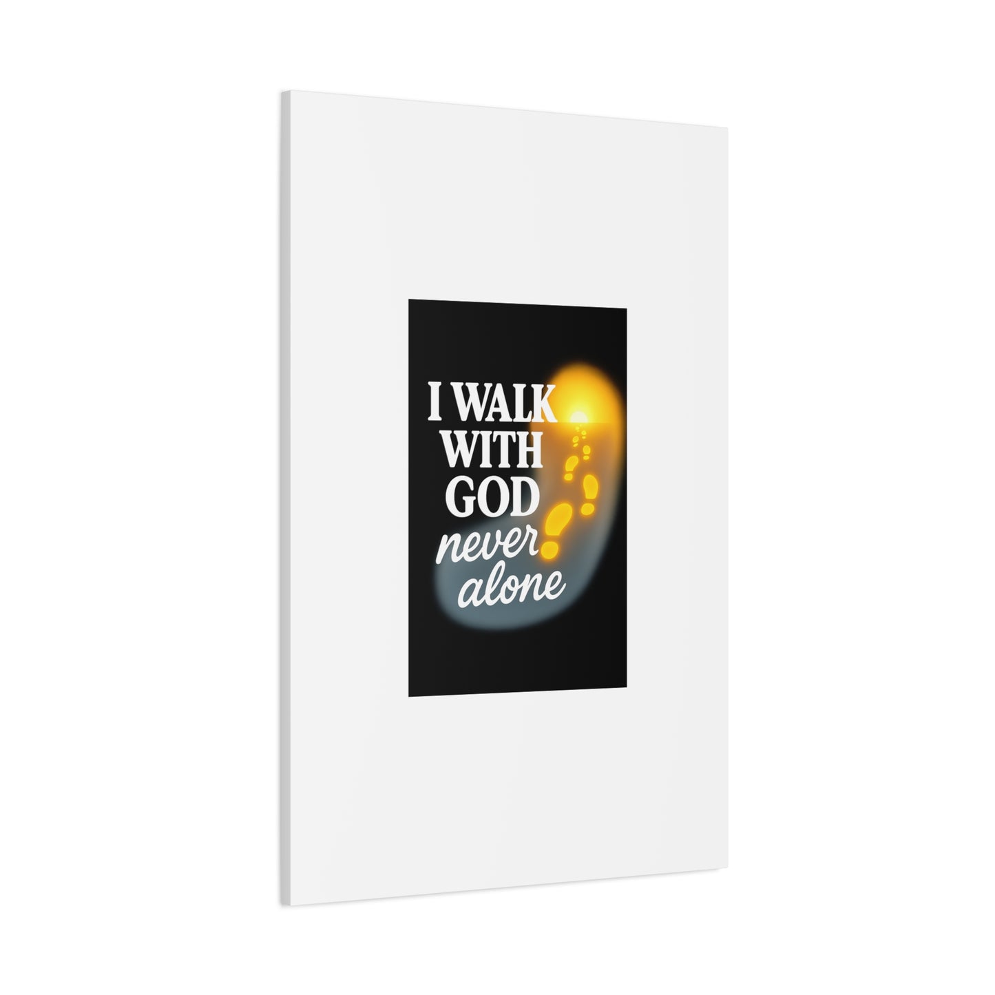 I Walk With God – Matte Canvas Wall Art