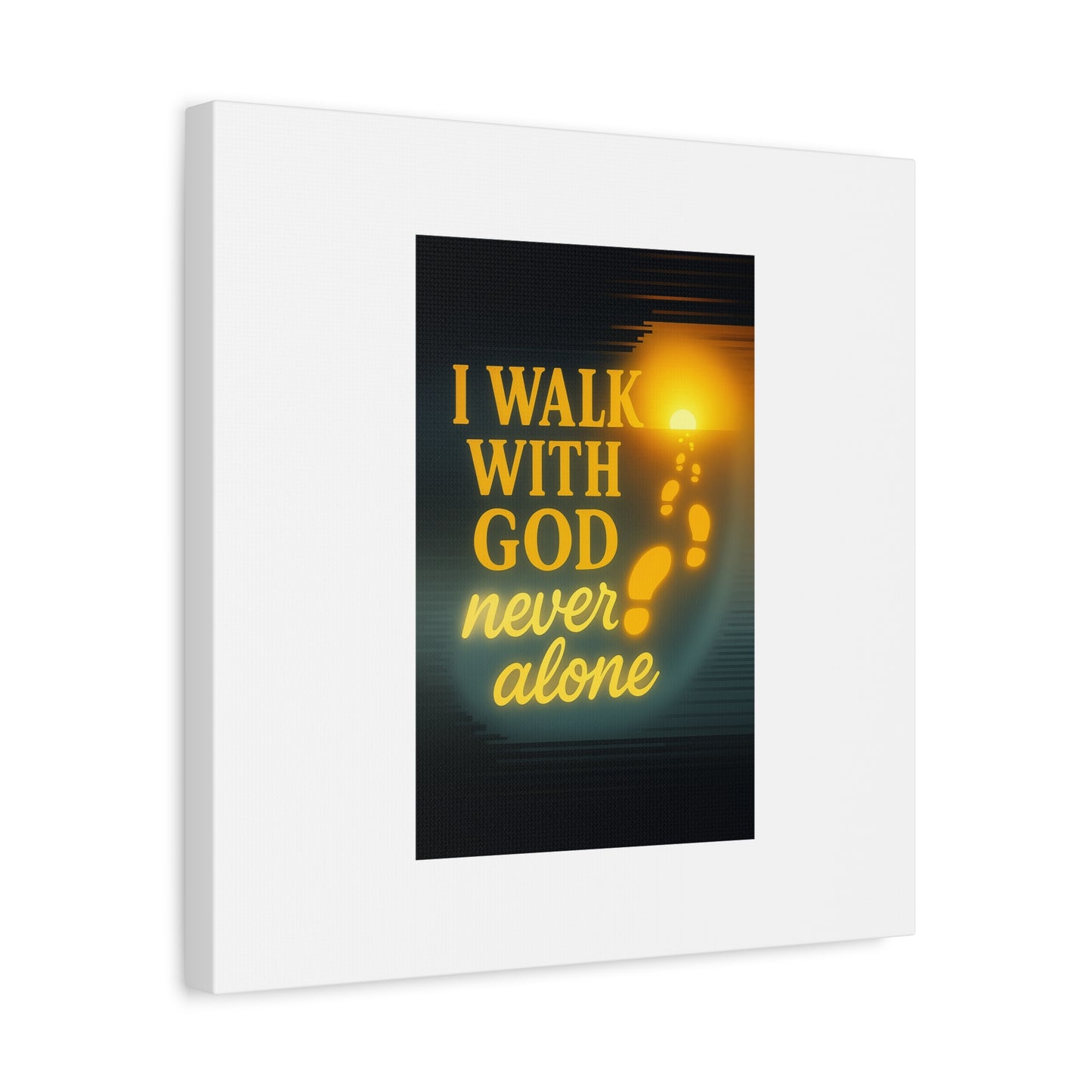 I Walk With God – Matte Canvas Wall Art