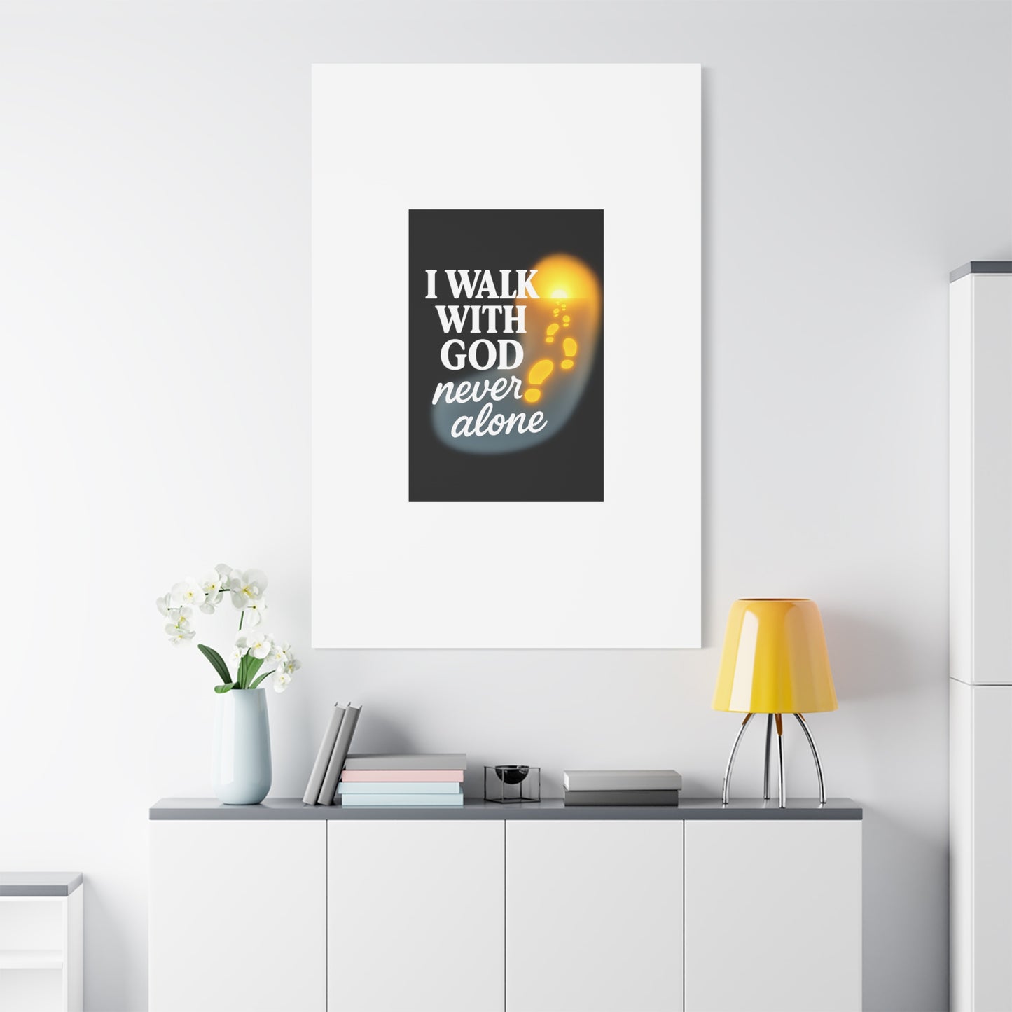 I Walk With God – Matte Canvas Wall Art