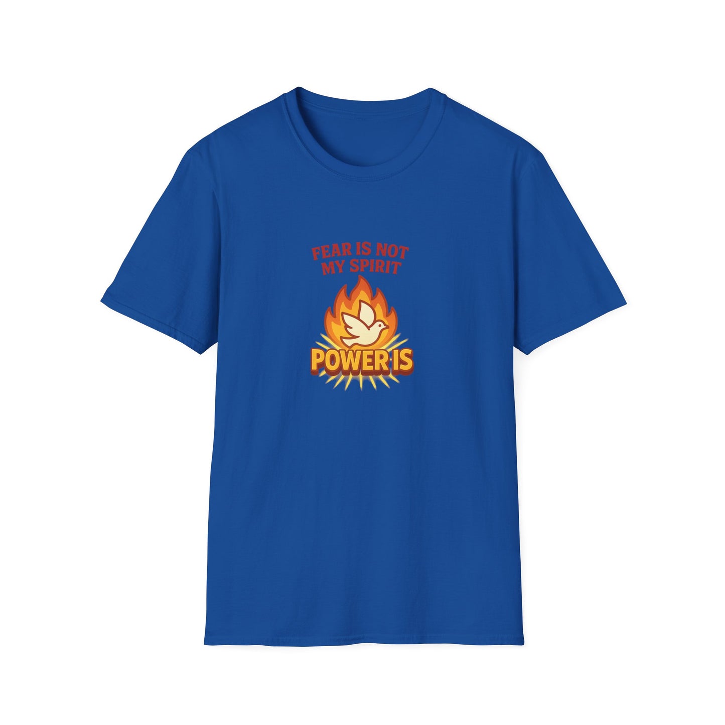 Fear Is Not My Spirit T-Shirt – Empowering Unisex Motivational Tee for Strength & Confidence
