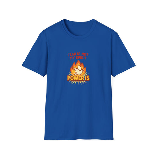 Fear Is Not My Spirit T-Shirt – Empowering Unisex Motivational Tee for Strength & Confidence
