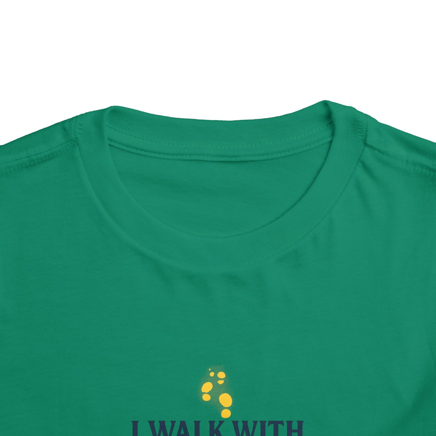 Toddler T-shirt — I Walk With God Never Alone