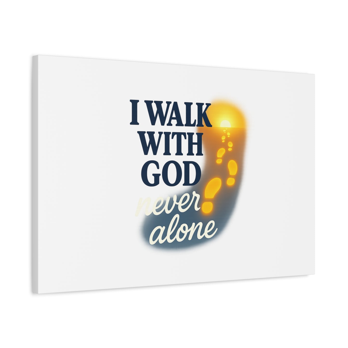 I Walk With God – Matte Canvas Wall Art