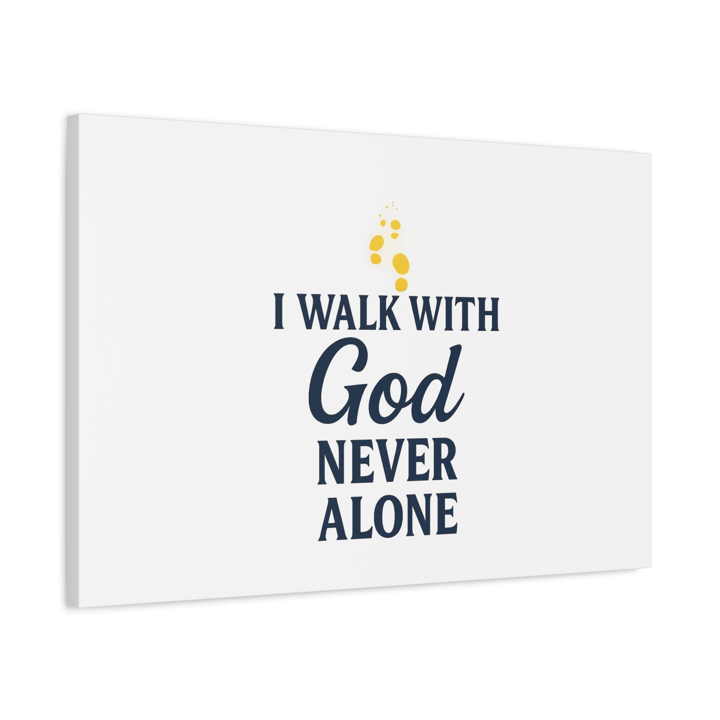 I Walk With God – Matte Canvas Wall Art
