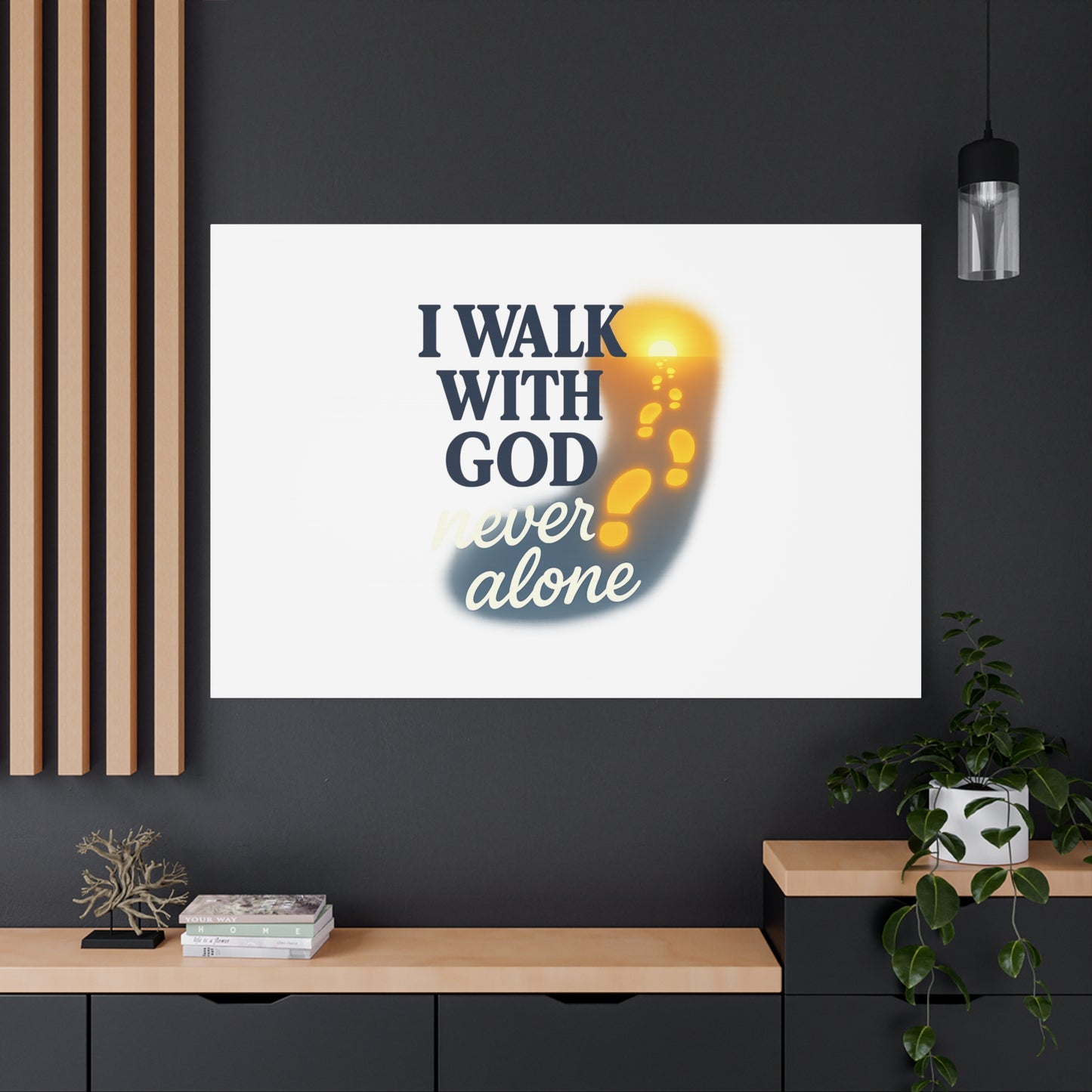 I Walk With God – Matte Canvas Wall Art