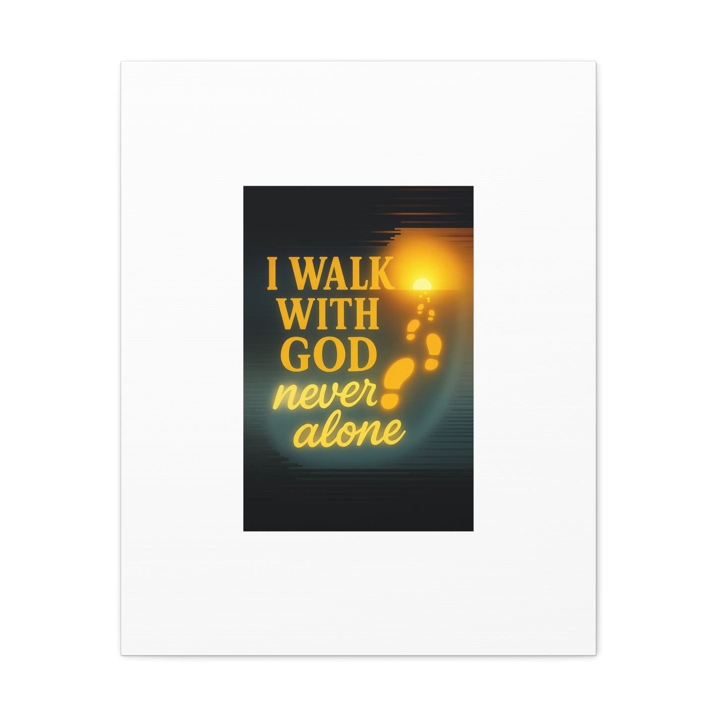 I Walk With God – Matte Canvas Wall Art