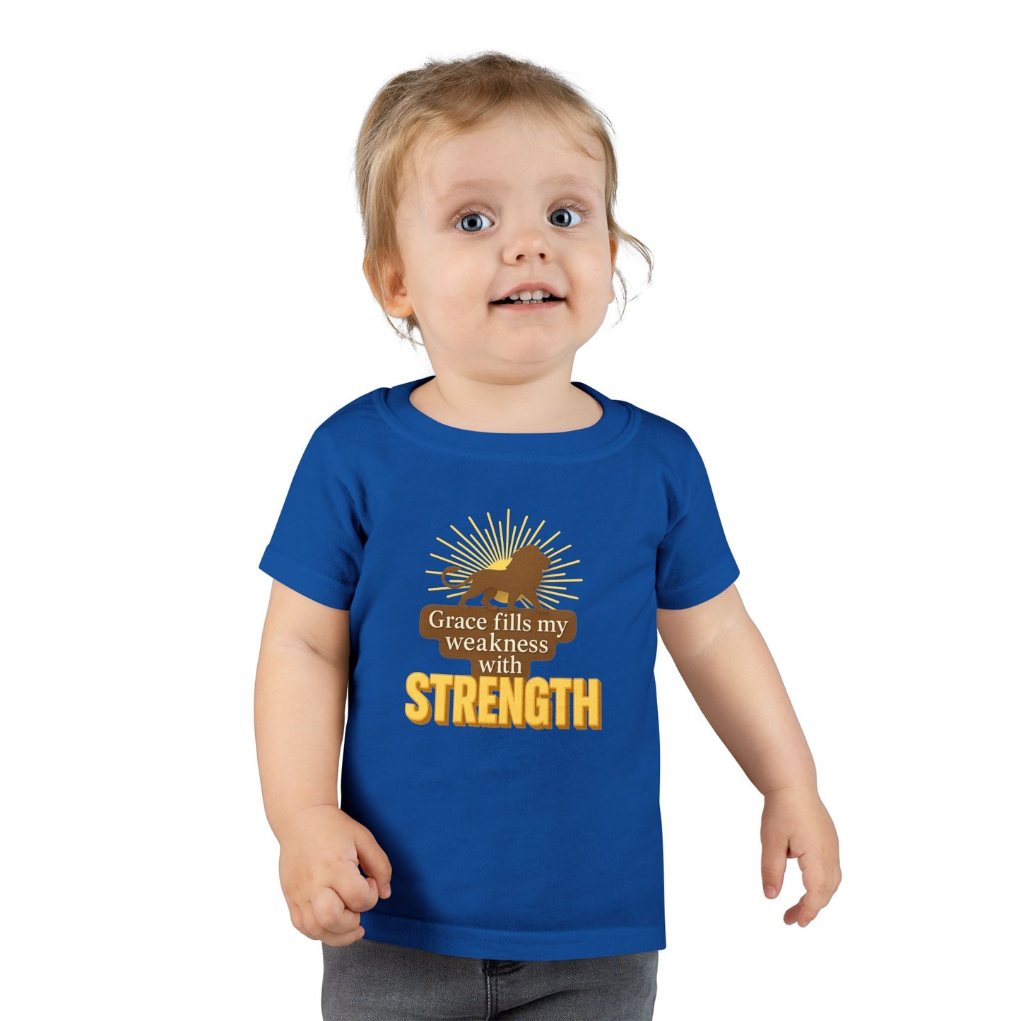 Toddler T-Shirt – Grace Fills My Weakness with Strength