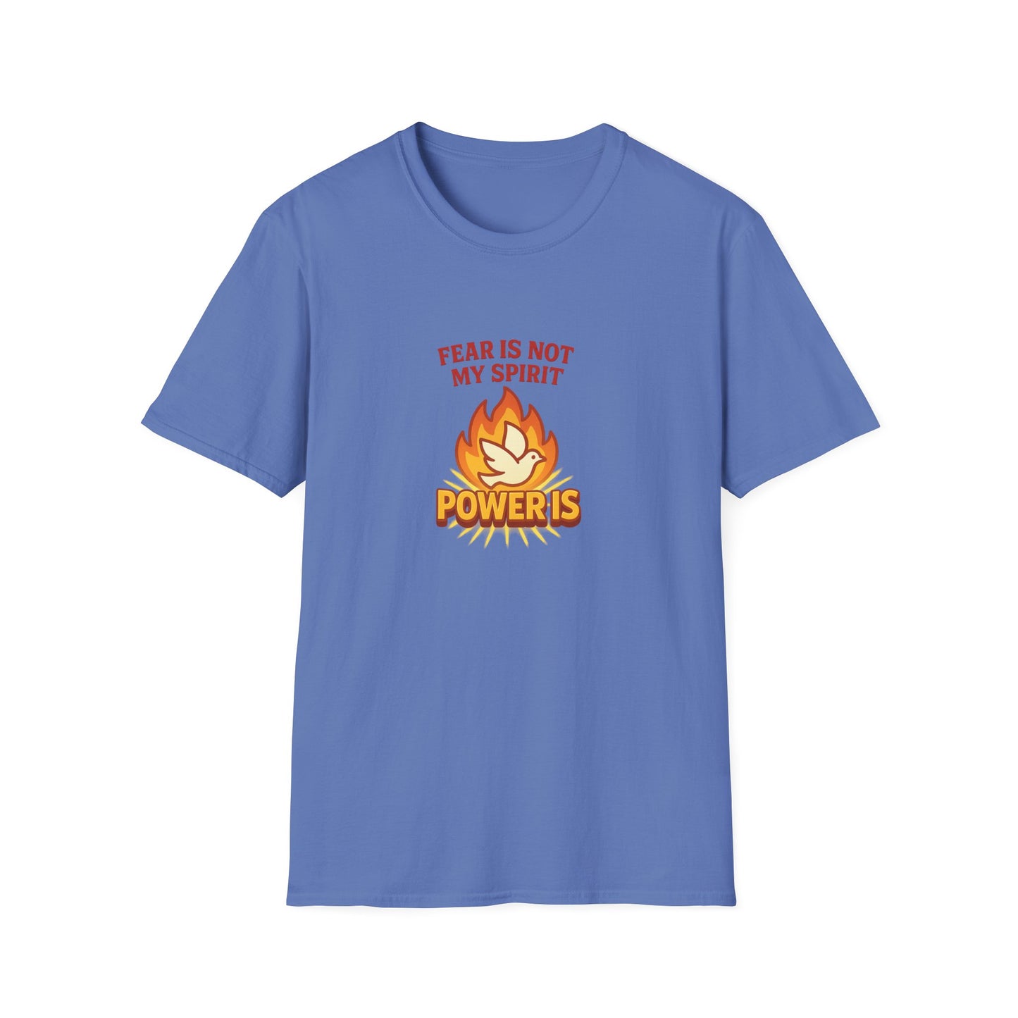 Fear Is Not My Spirit T-Shirt – Empowering Unisex Motivational Tee for Strength & Confidence