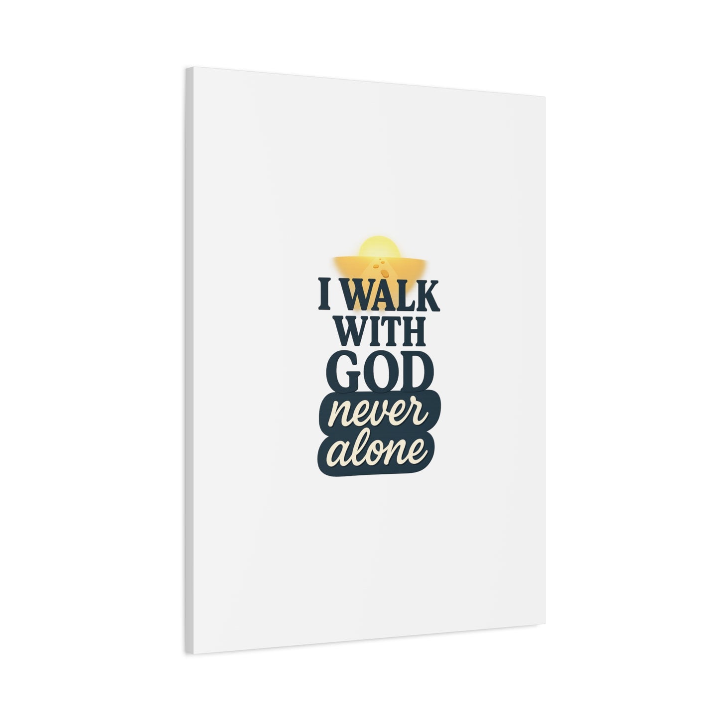 I Walk With God – Matte Canvas Wall Art
