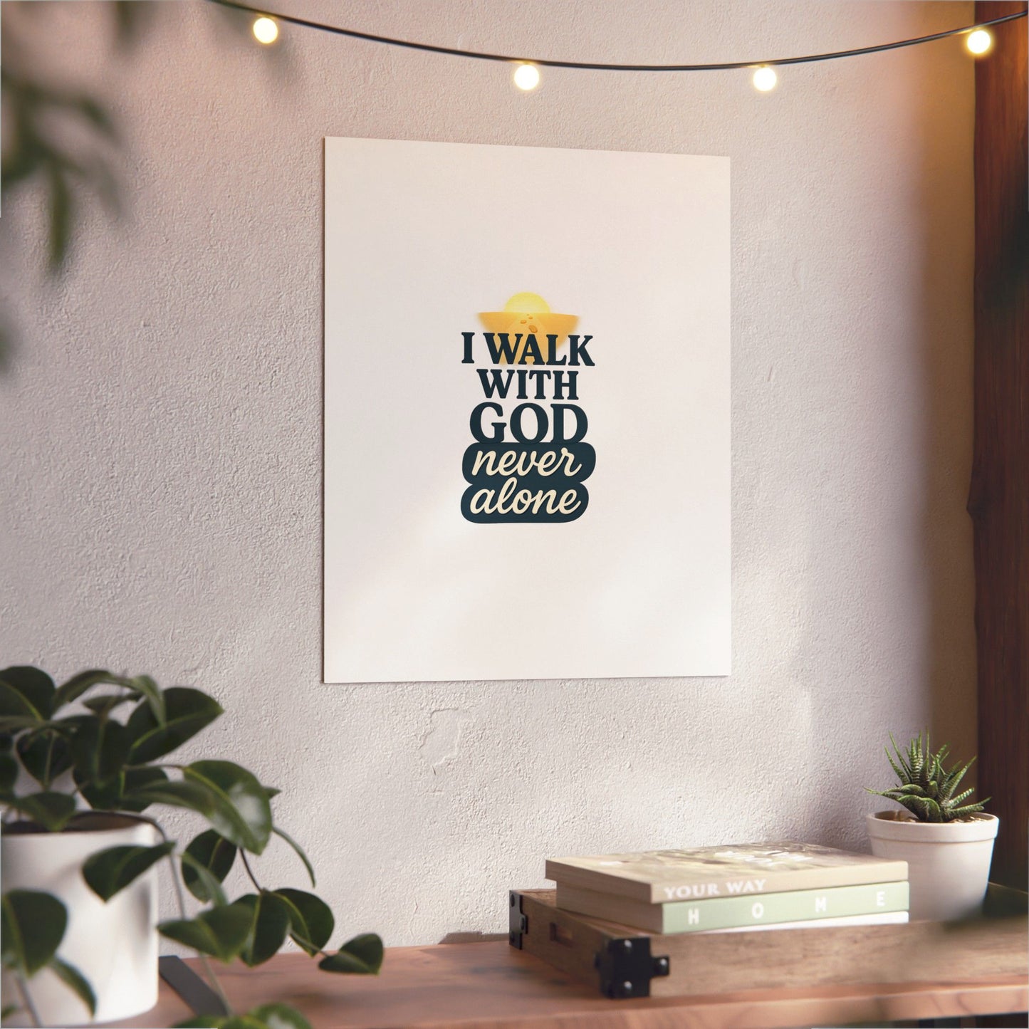 I Walk With God – Wall Art