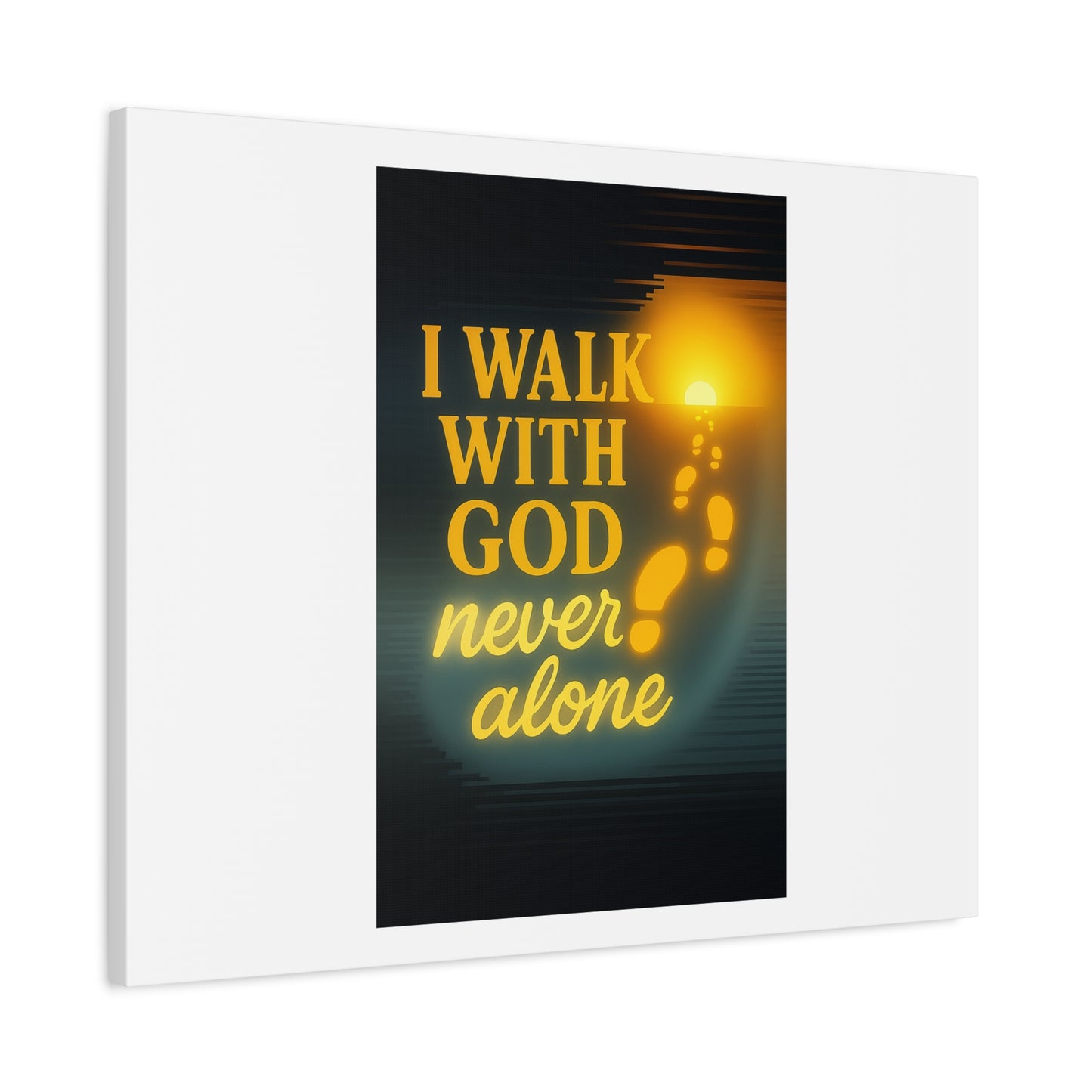 I Walk With God – Matte Canvas Wall Art