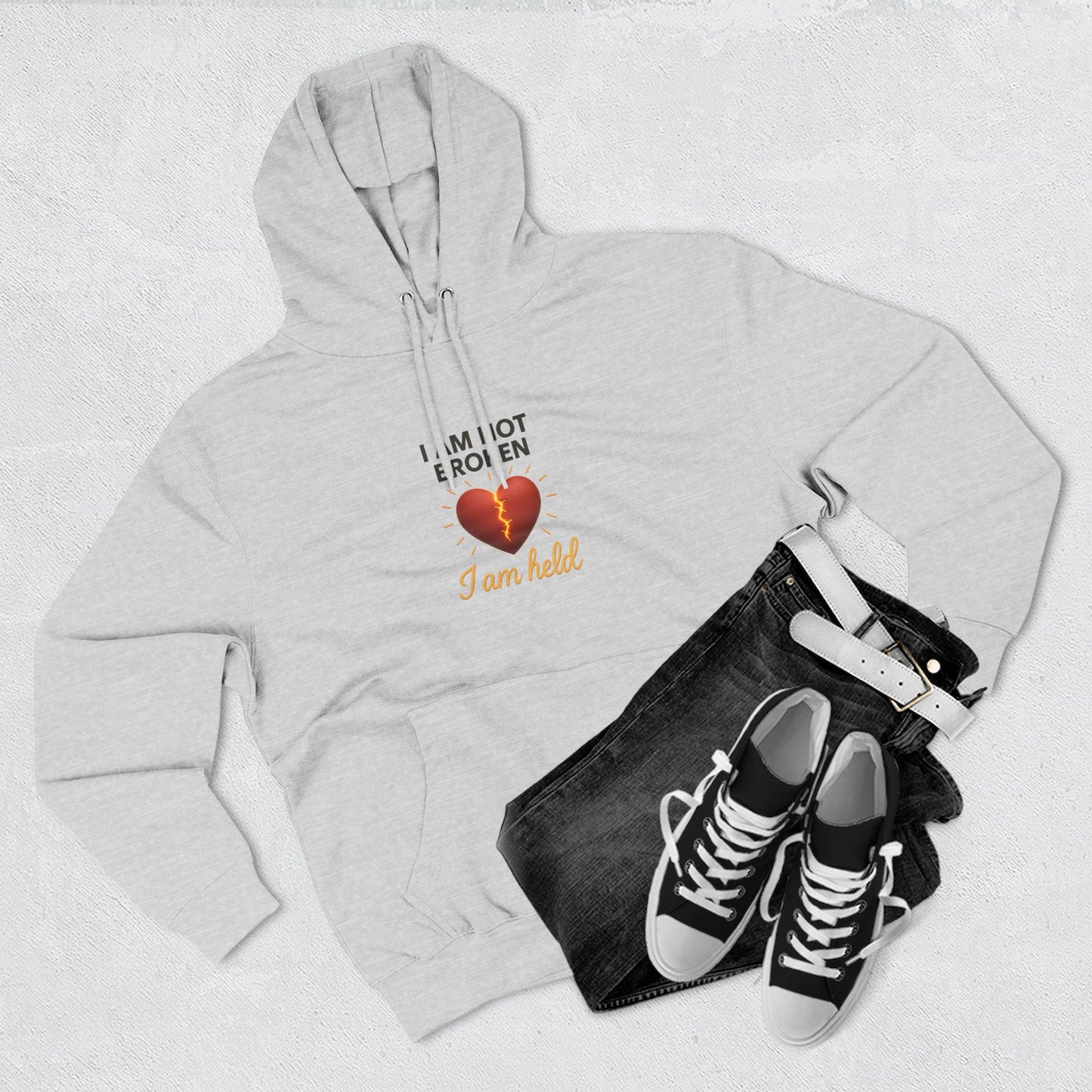 I Am Not Broken – Inspirational Hoodie for Strength, Healing & Self-Love