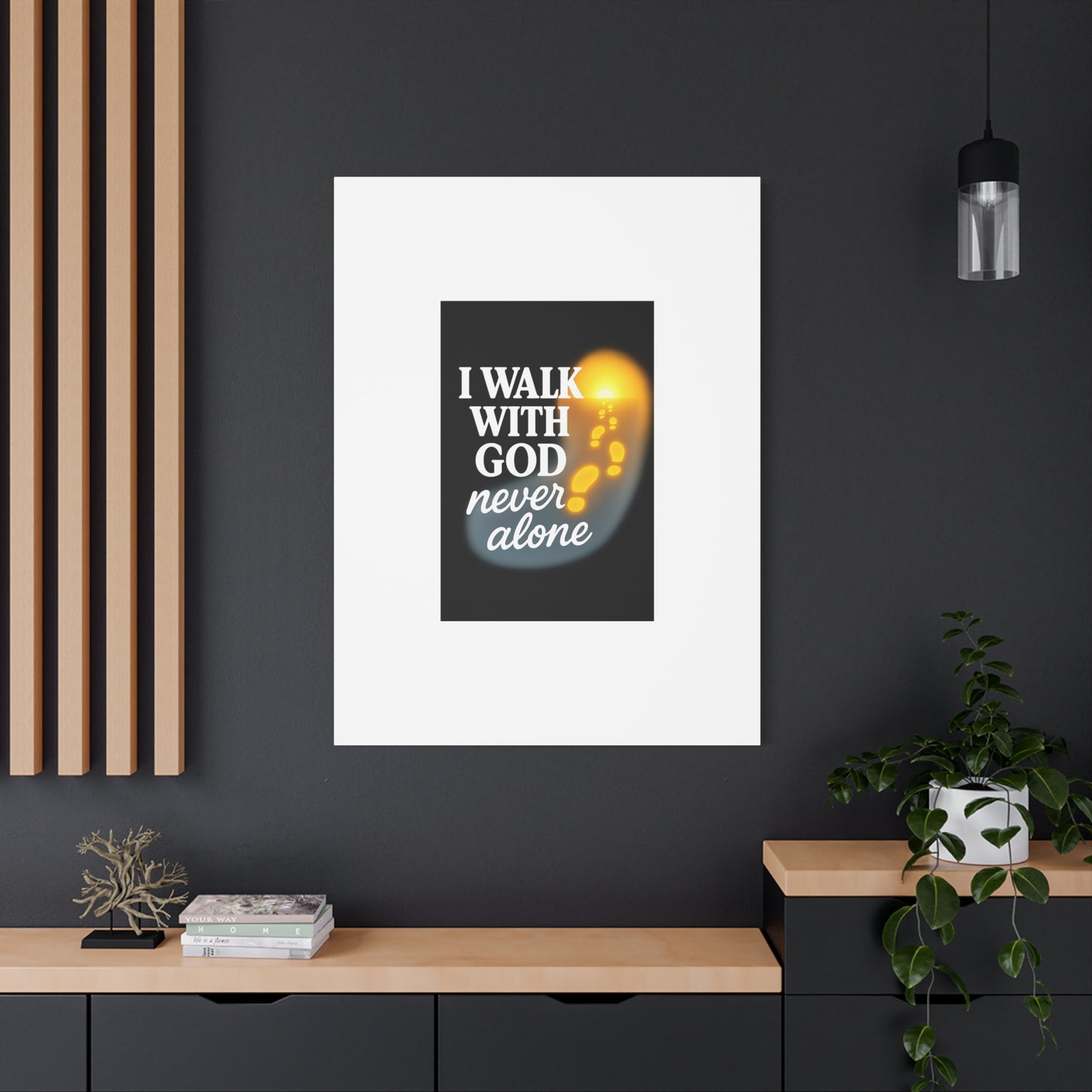 I Walk With God – Matte Canvas Wall Art