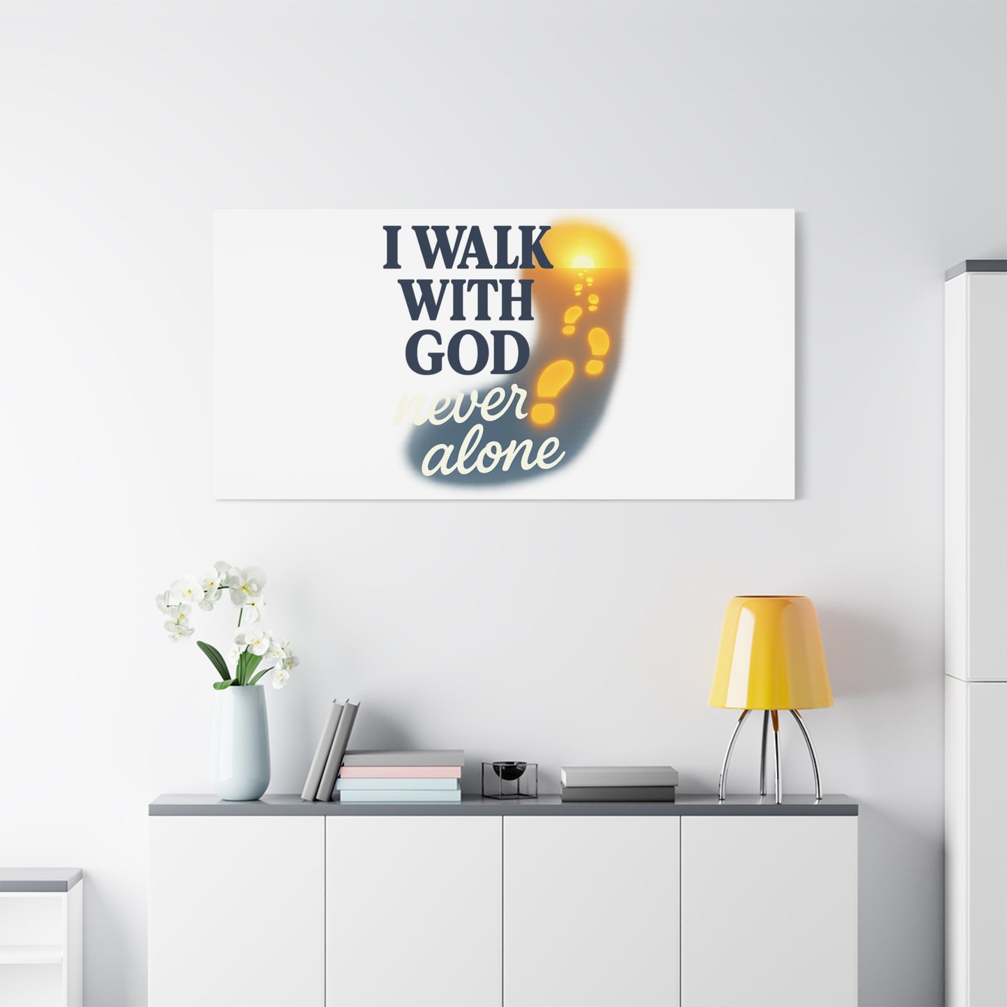 I Walk With God – Matte Canvas Wall Art
