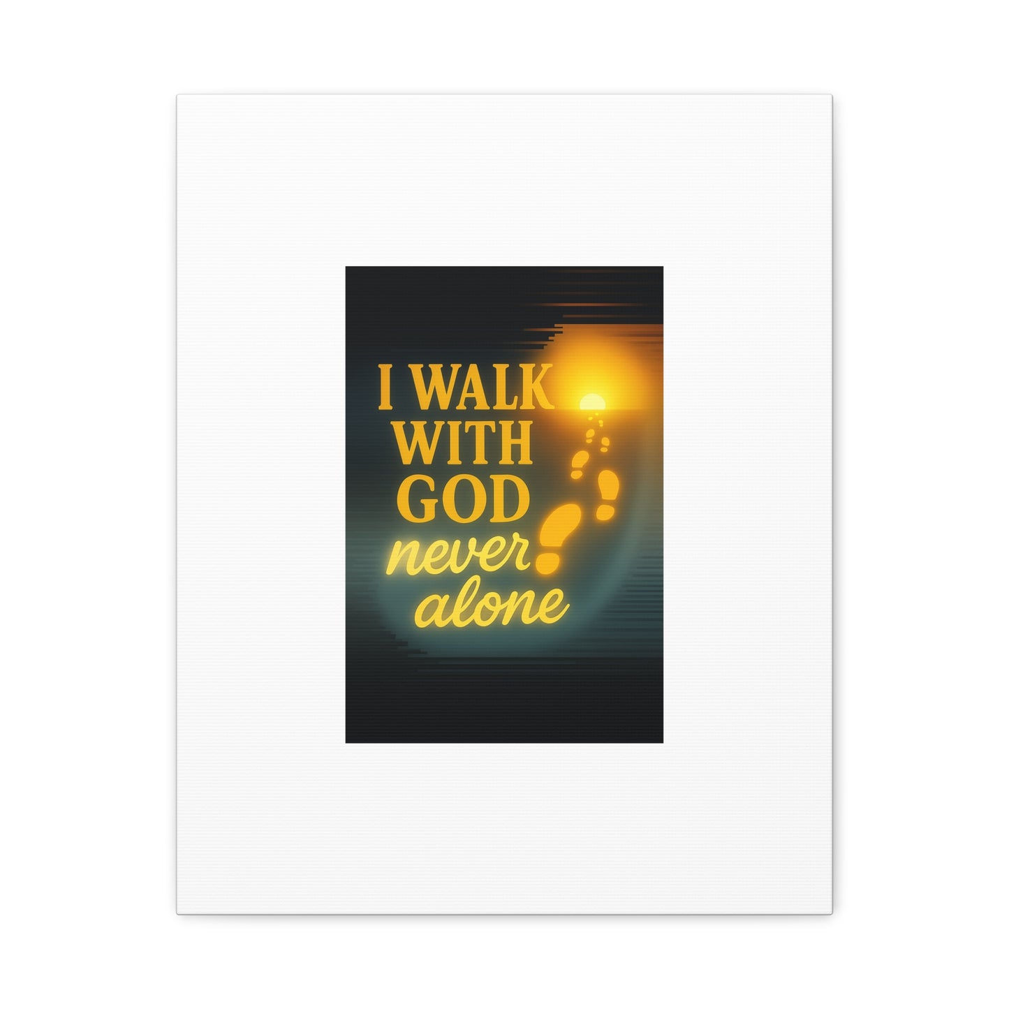 I Walk With God – Matte Canvas Wall Art