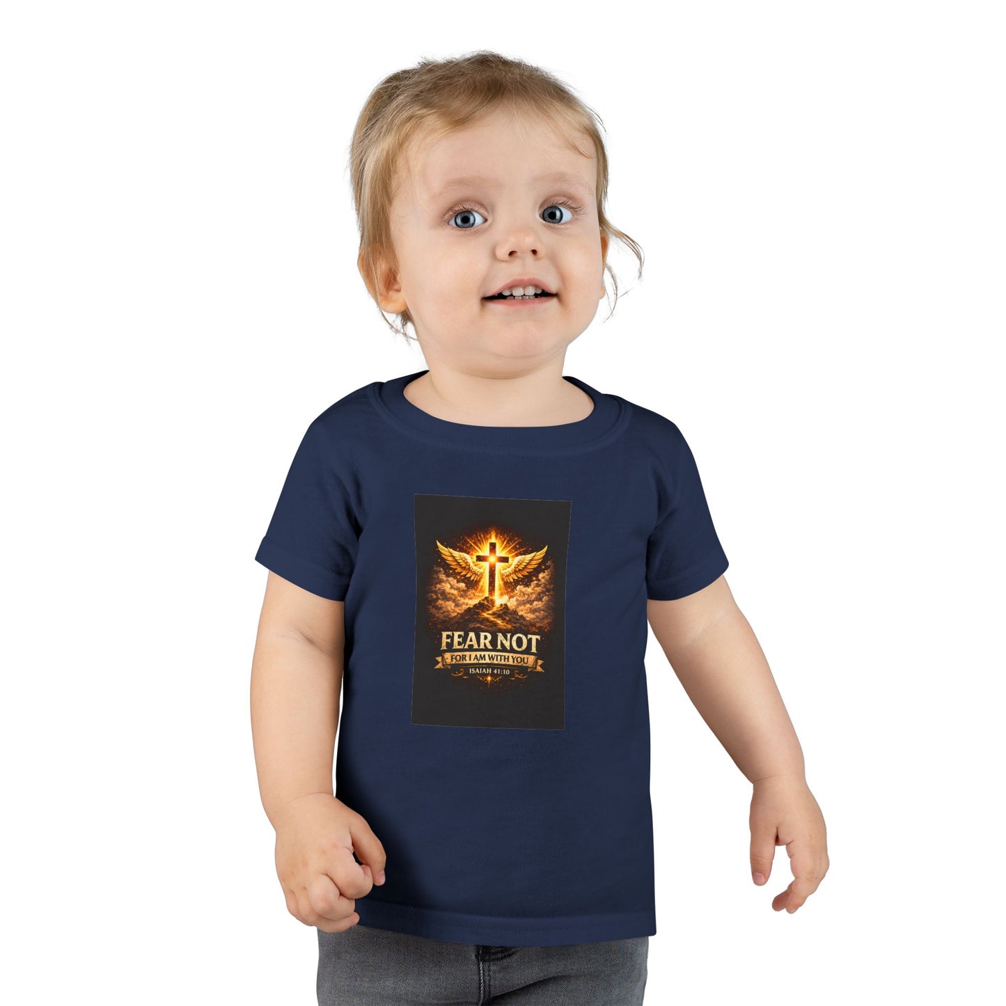 Toddler T-Shirt - Fear Not, Guardian Angel Cross Graphic