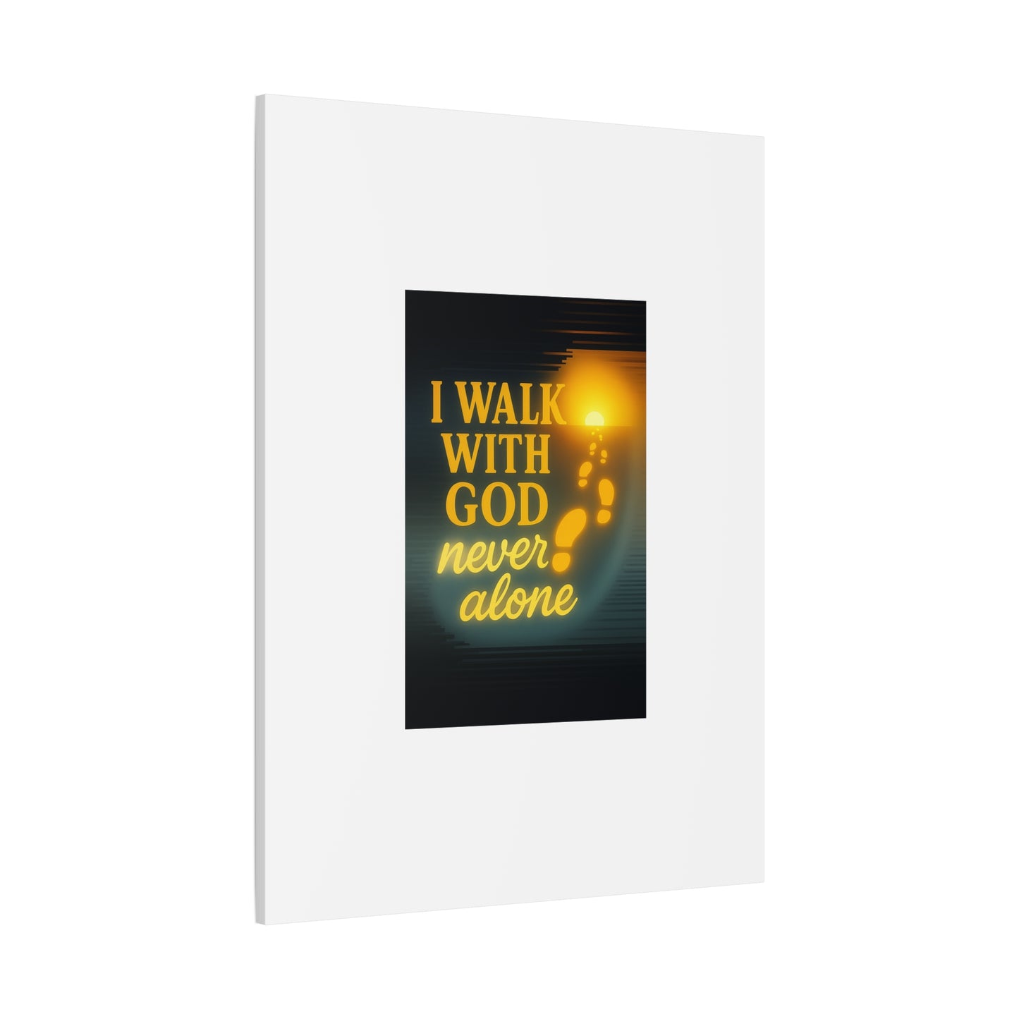 I Walk With God – Matte Canvas Wall Art