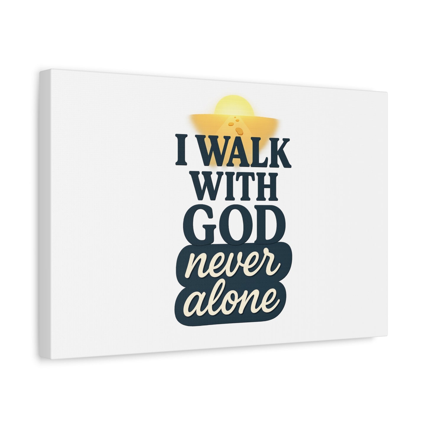 I Walk With God – Matte Canvas Wall Art