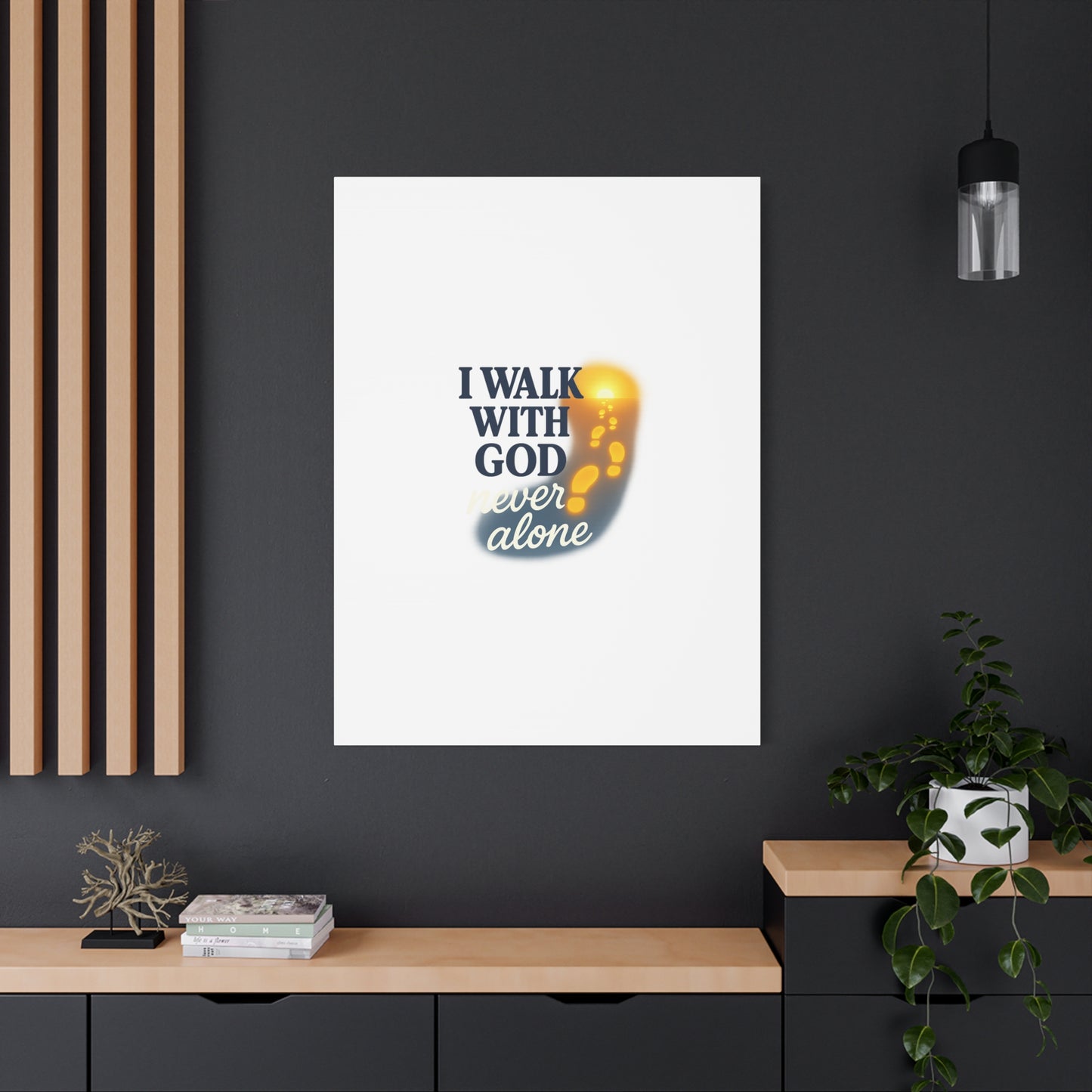 I Walk With God – Matte Canvas Wall Art