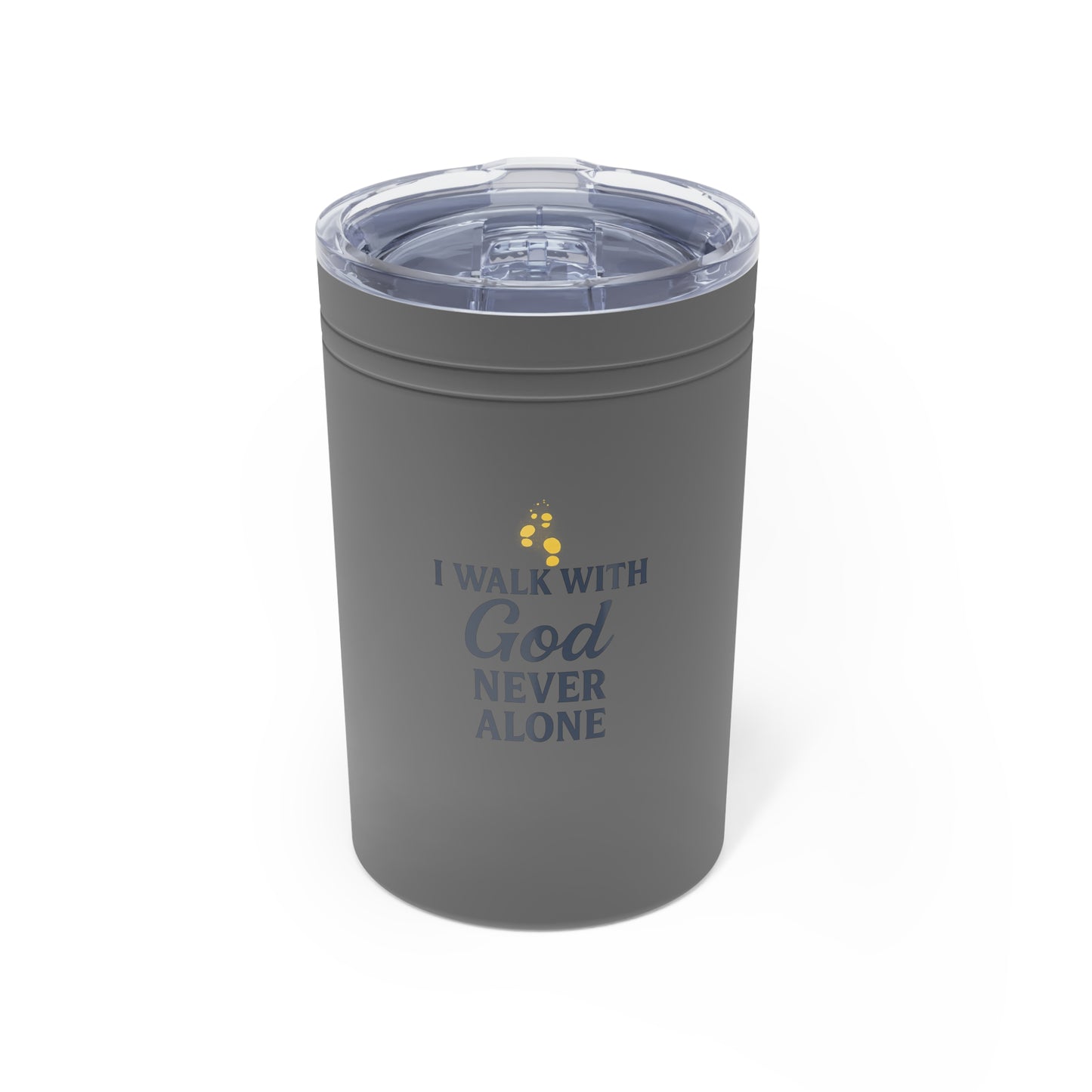 Inspirational Tumbler - I Walk With God Never Alone