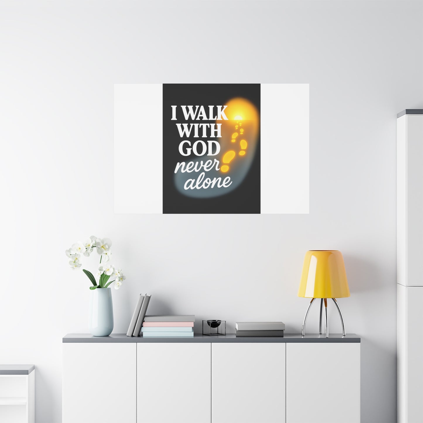 I Walk With God – Matte Canvas Wall Art