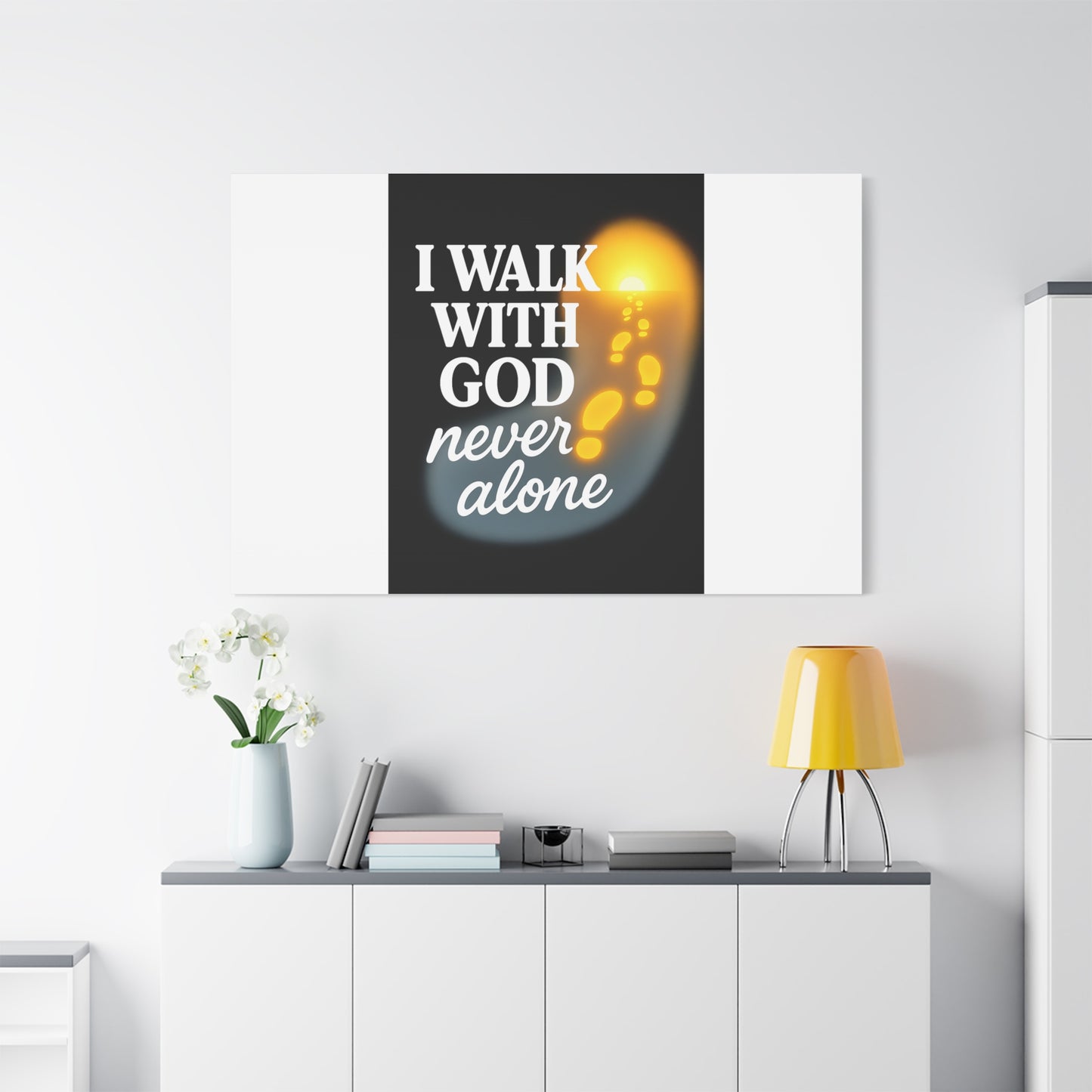 I Walk With God – Matte Canvas Wall Art