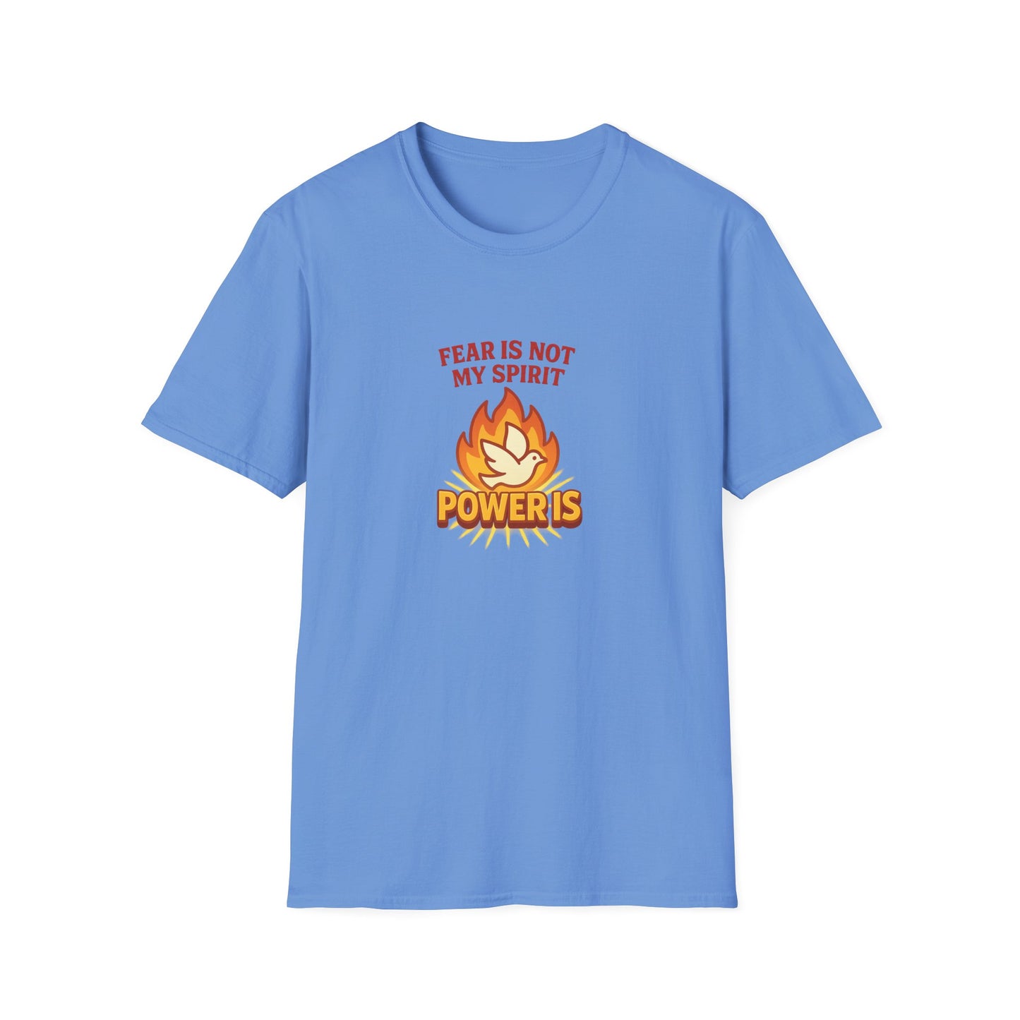 Fear Is Not My Spirit T-Shirt – Empowering Unisex Motivational Tee for Strength & Confidence
