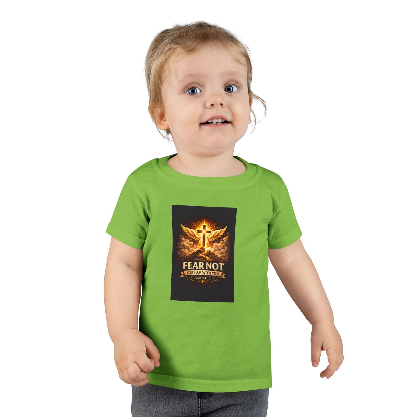 Toddler T-Shirt - Fear Not, Guardian Angel Cross Graphic
