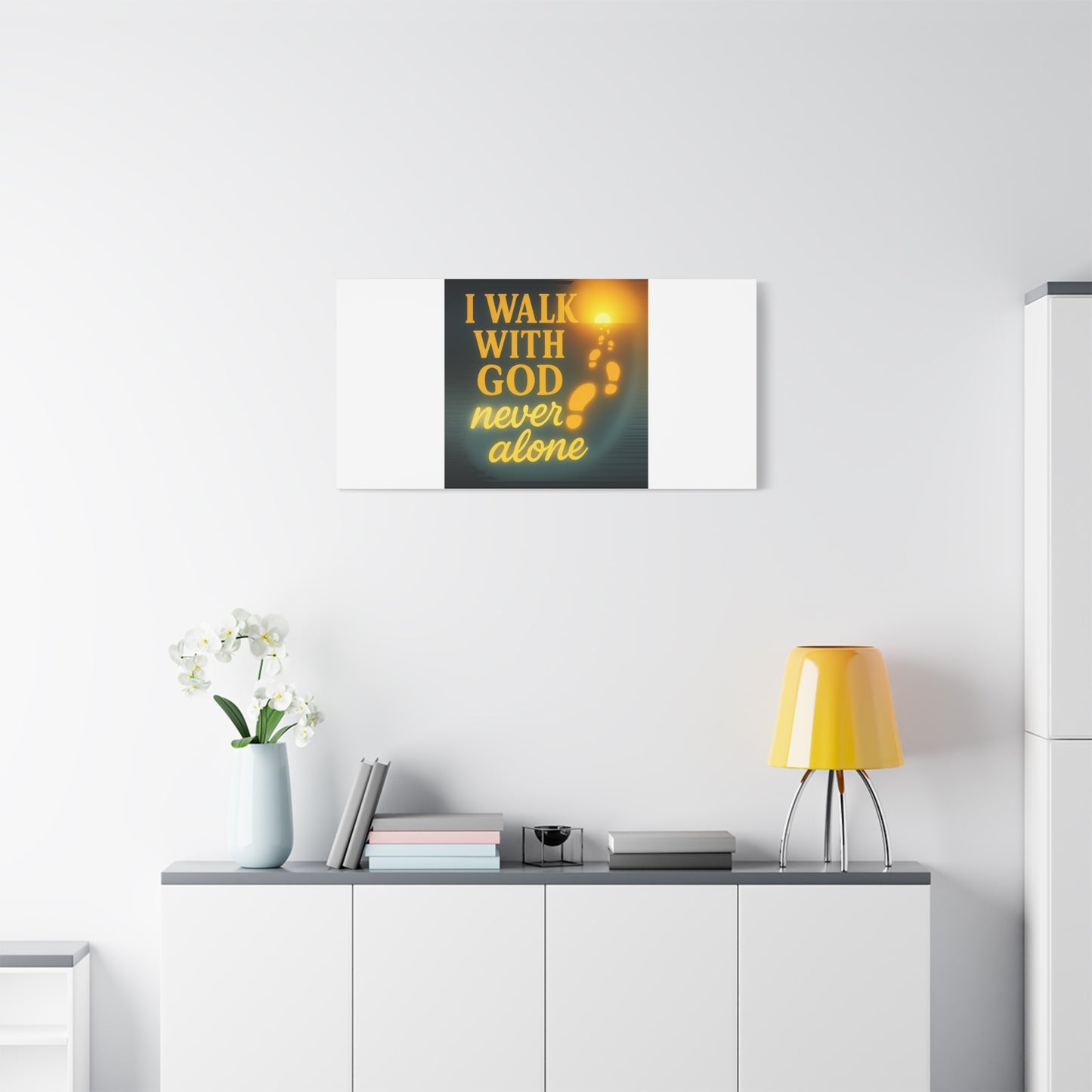 I Walk With God – Matte Canvas Wall Art