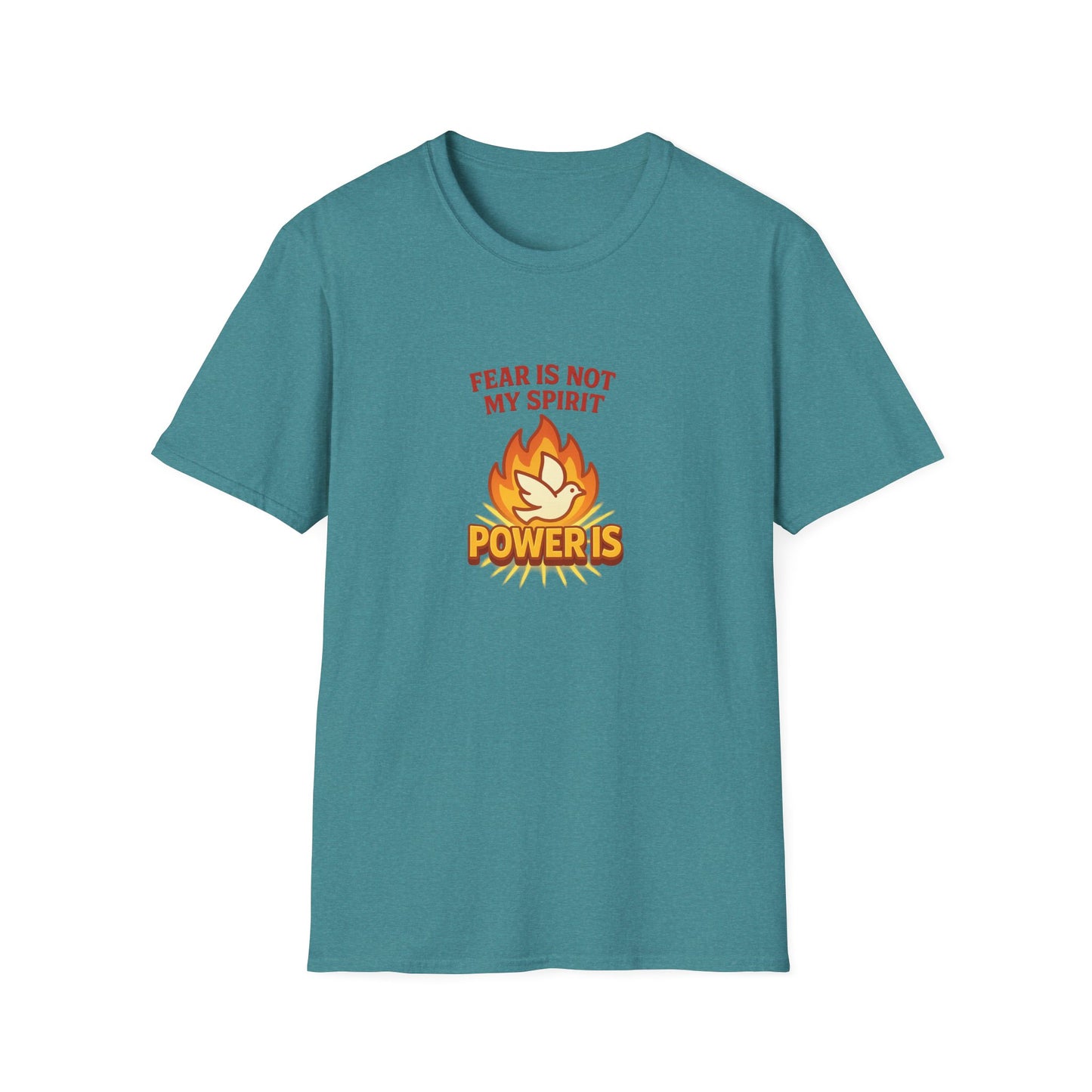 Fear Is Not My Spirit T-Shirt – Empowering Unisex Motivational Tee for Strength & Confidence