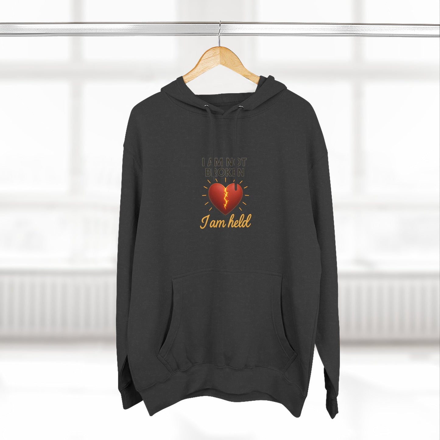 I Am Not Broken – Inspirational Hoodie for Strength, Healing & Self-Love