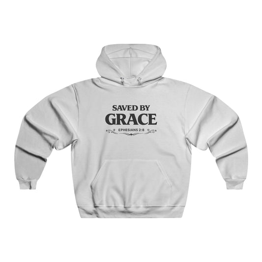 Saved By Grace Hoodie — Christian Faith Pullover (Ephesians 2:8)
